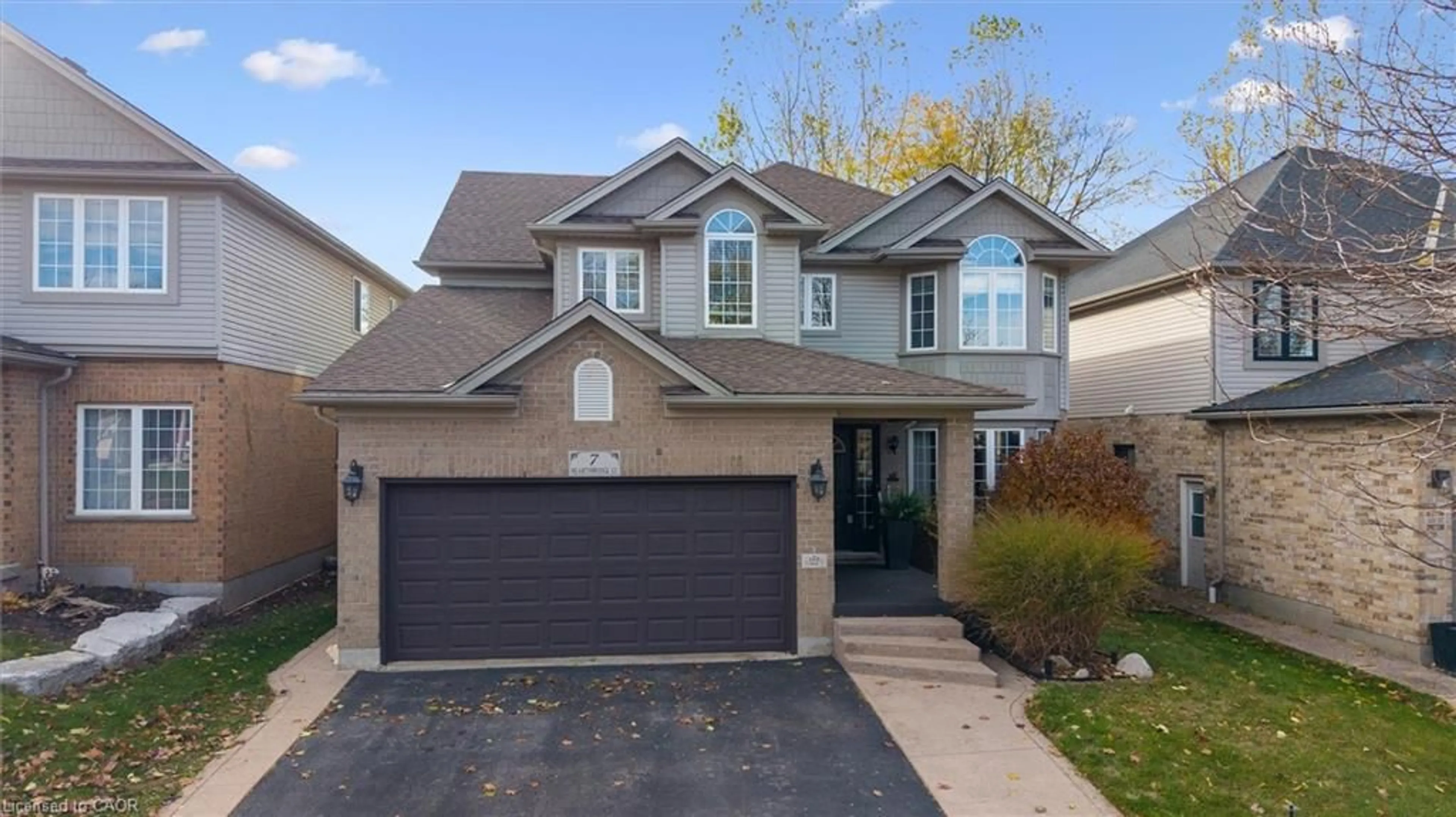 Home with brick exterior material, street for 7 Hearthbridge St, Kitchener Ontario N2R 1L5