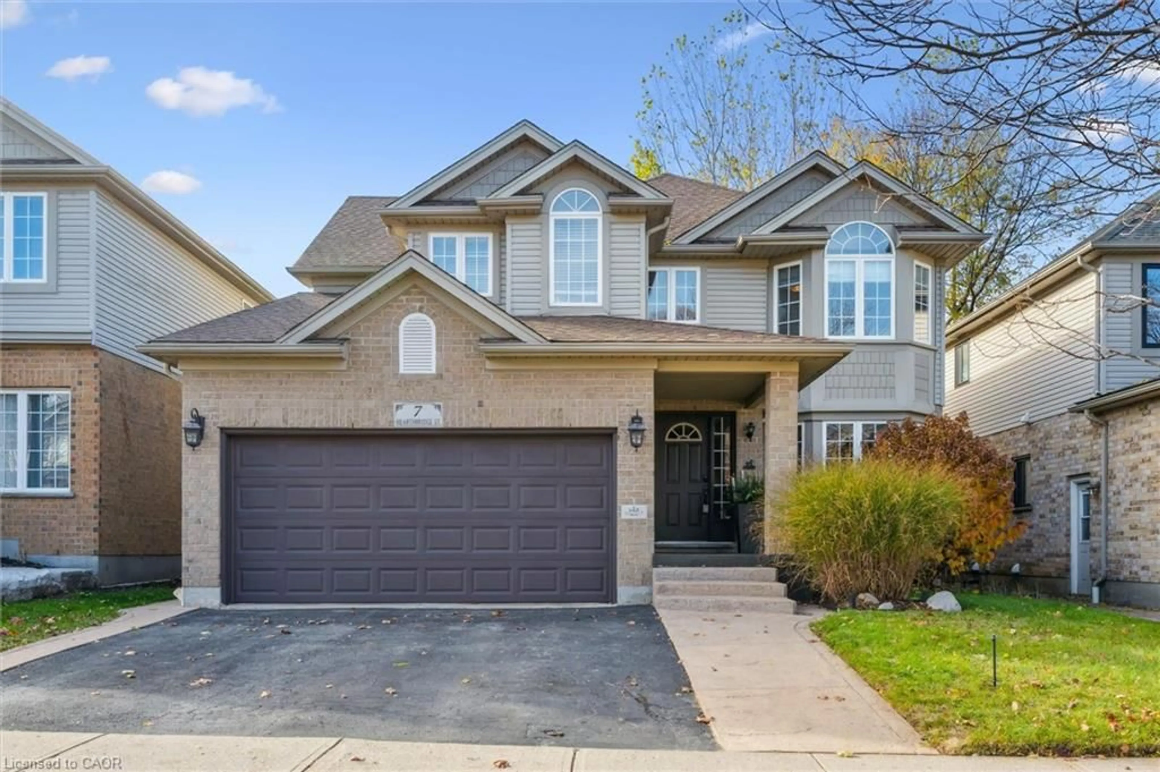 Home with brick exterior material, street for 7 Hearthbridge St, Kitchener Ontario N2R 1L5