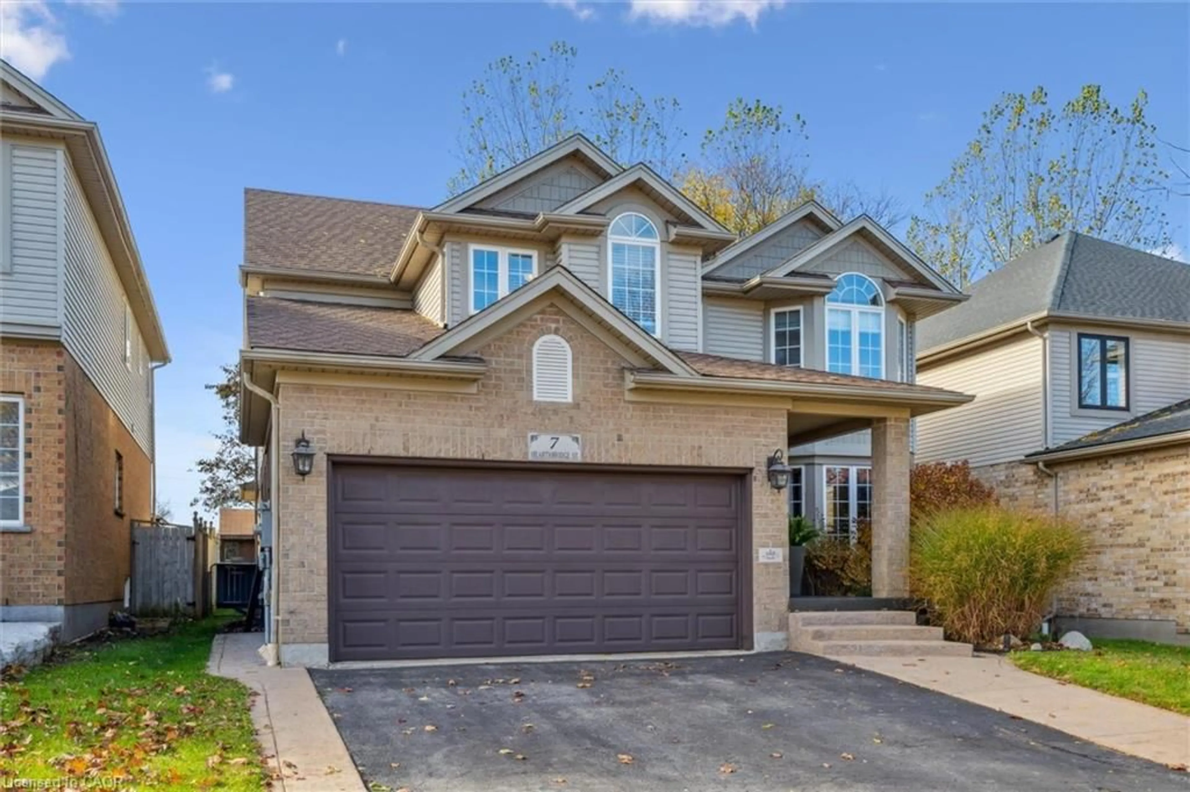 Home with brick exterior material, street for 7 Hearthbridge St, Kitchener Ontario N2R 1L5