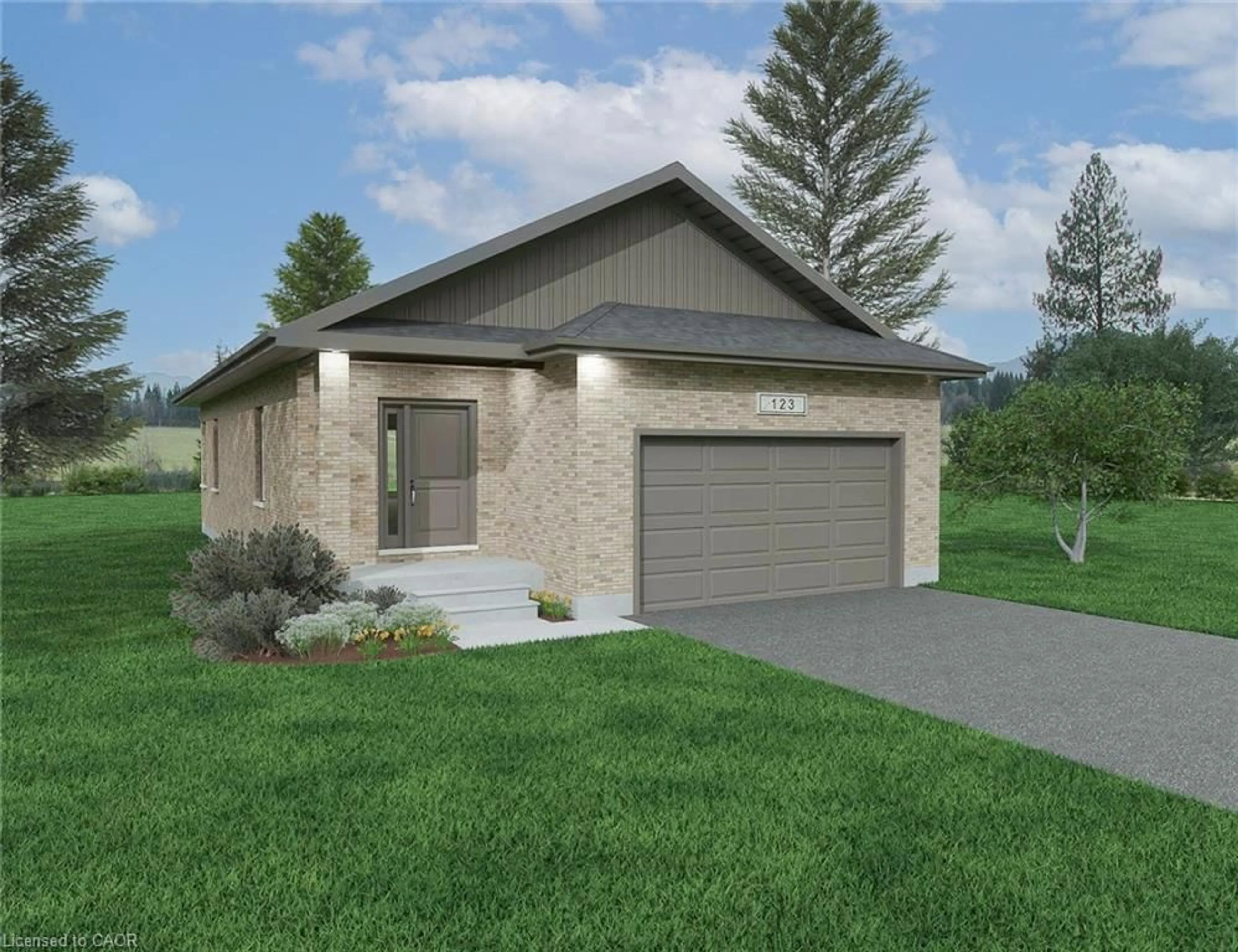 Home with brick exterior material, street for LOT 25 Featherstone St, Listowel Ontario N4W 3C2