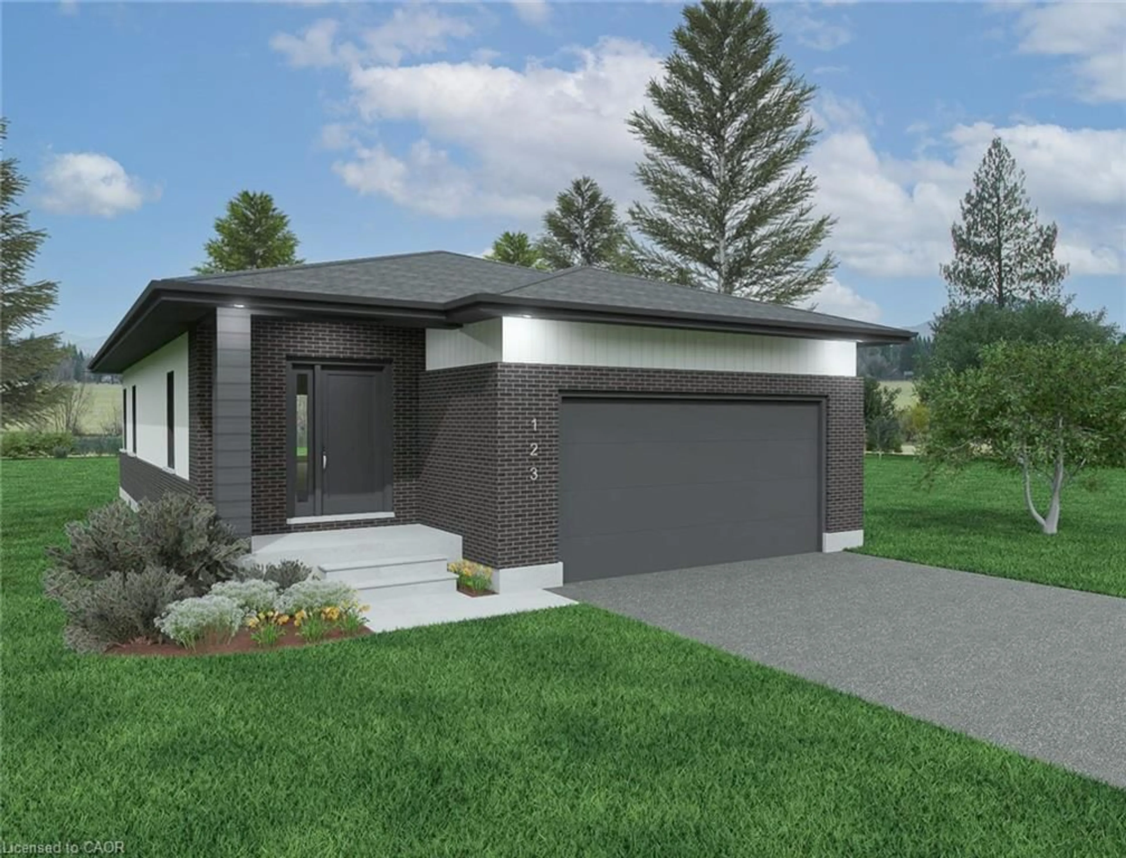 Home with brick exterior material, street for LOT 25 Featherstone St, Listowel Ontario N4W 3C2