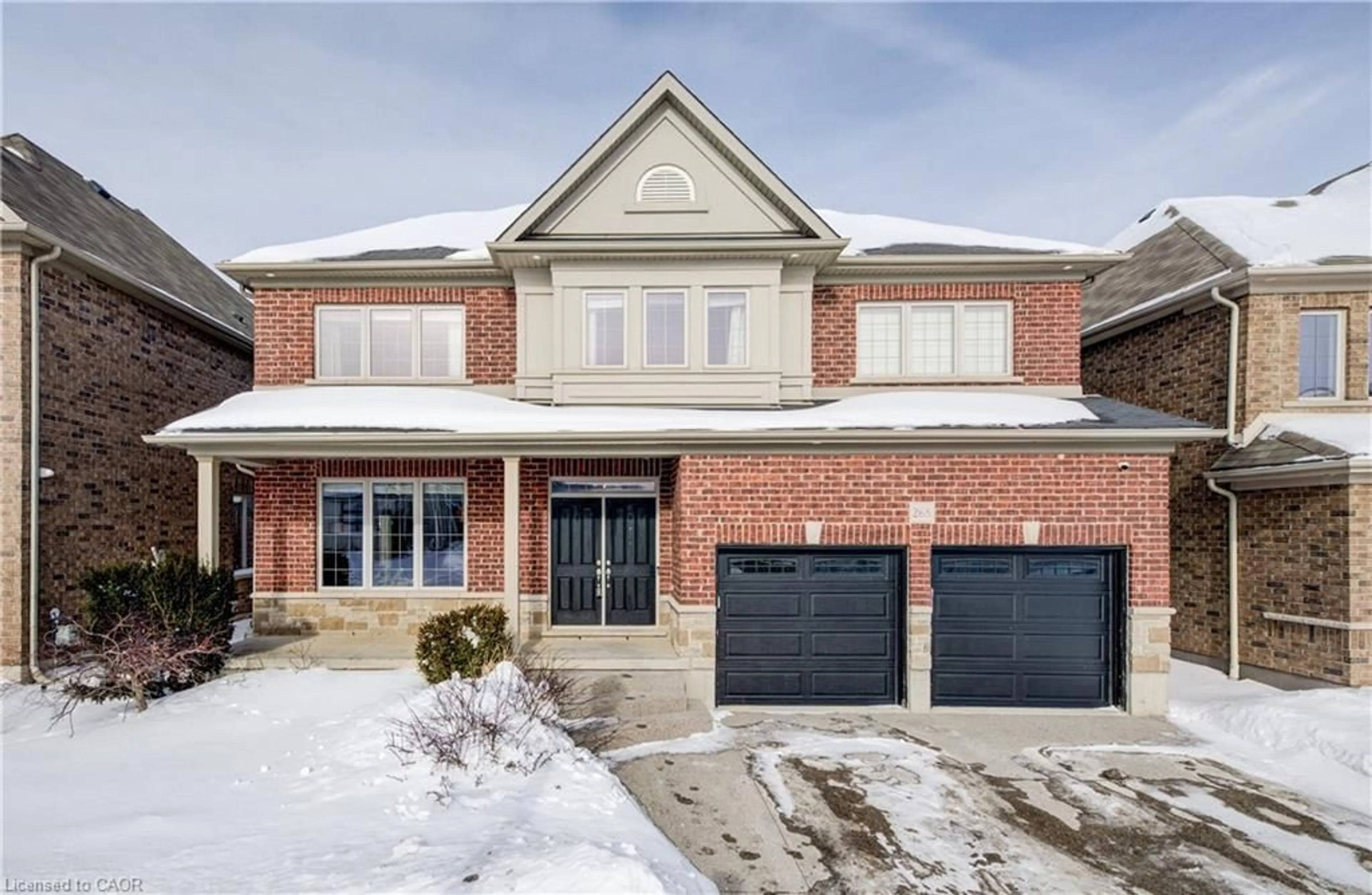 Home with brick exterior material, street for 268 Evens Pond Cres, Kitchener Ontario N2R 0B8