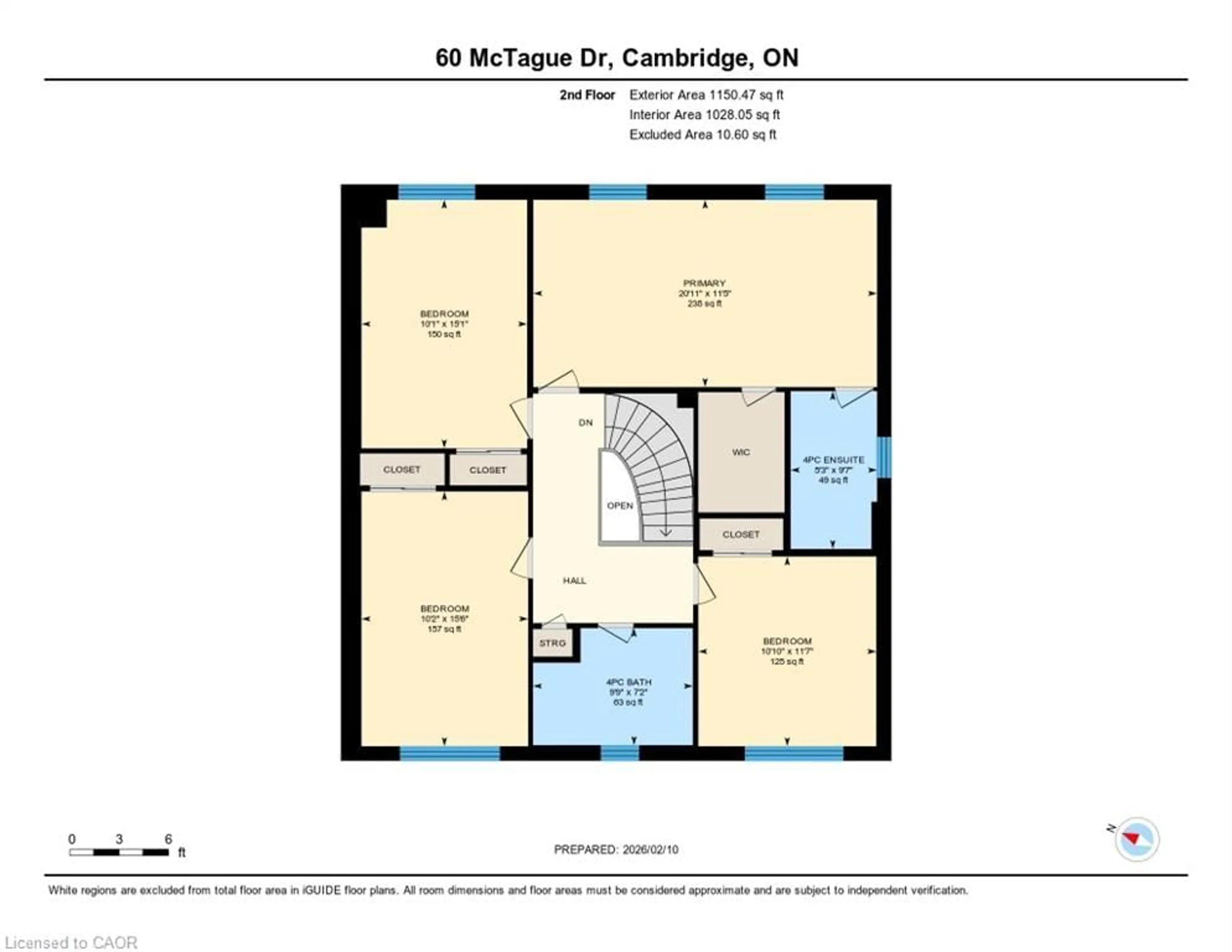 Floor plan for 60 Mctague Dr, Cambridge Ontario N1T 1L5