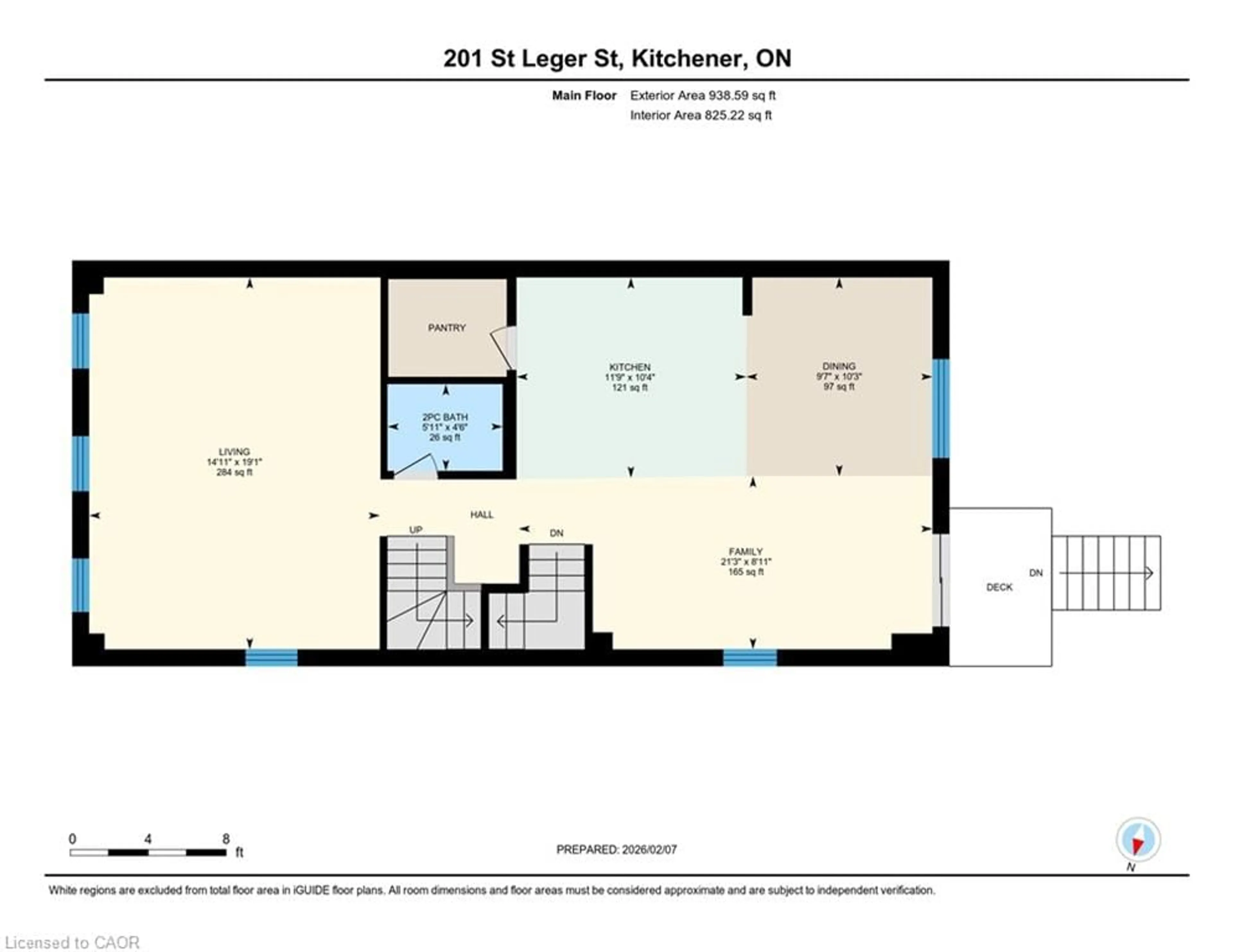 Floor plan for 201 St Leger St, Kitchener Ontario N2H 4M4