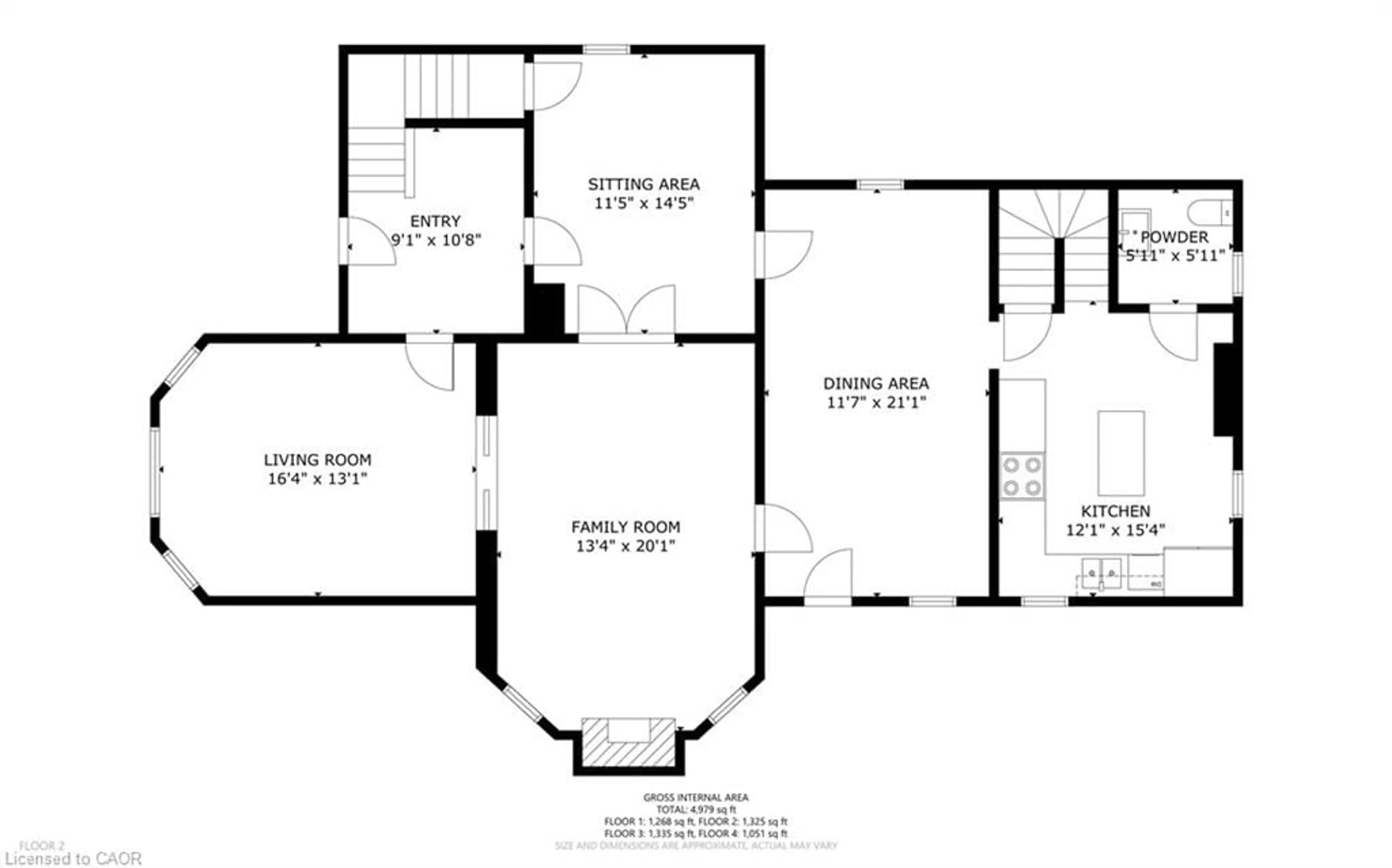 Floor plan for 4 Sherman St, Thamesville Ontario N0P 2K0