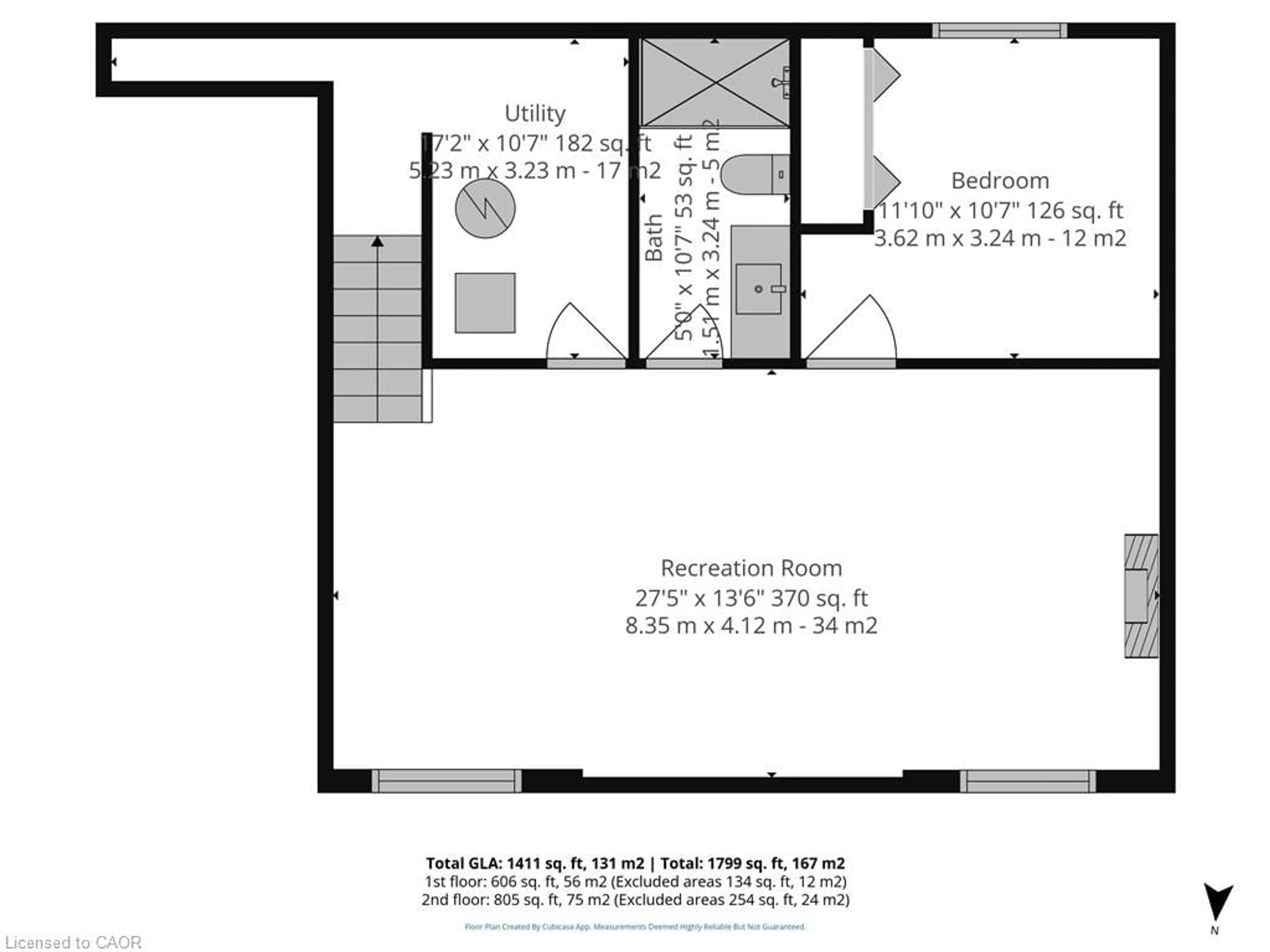 Floor plan for 23 Trinity Lane, Waterford Ontario N0E 1Y0