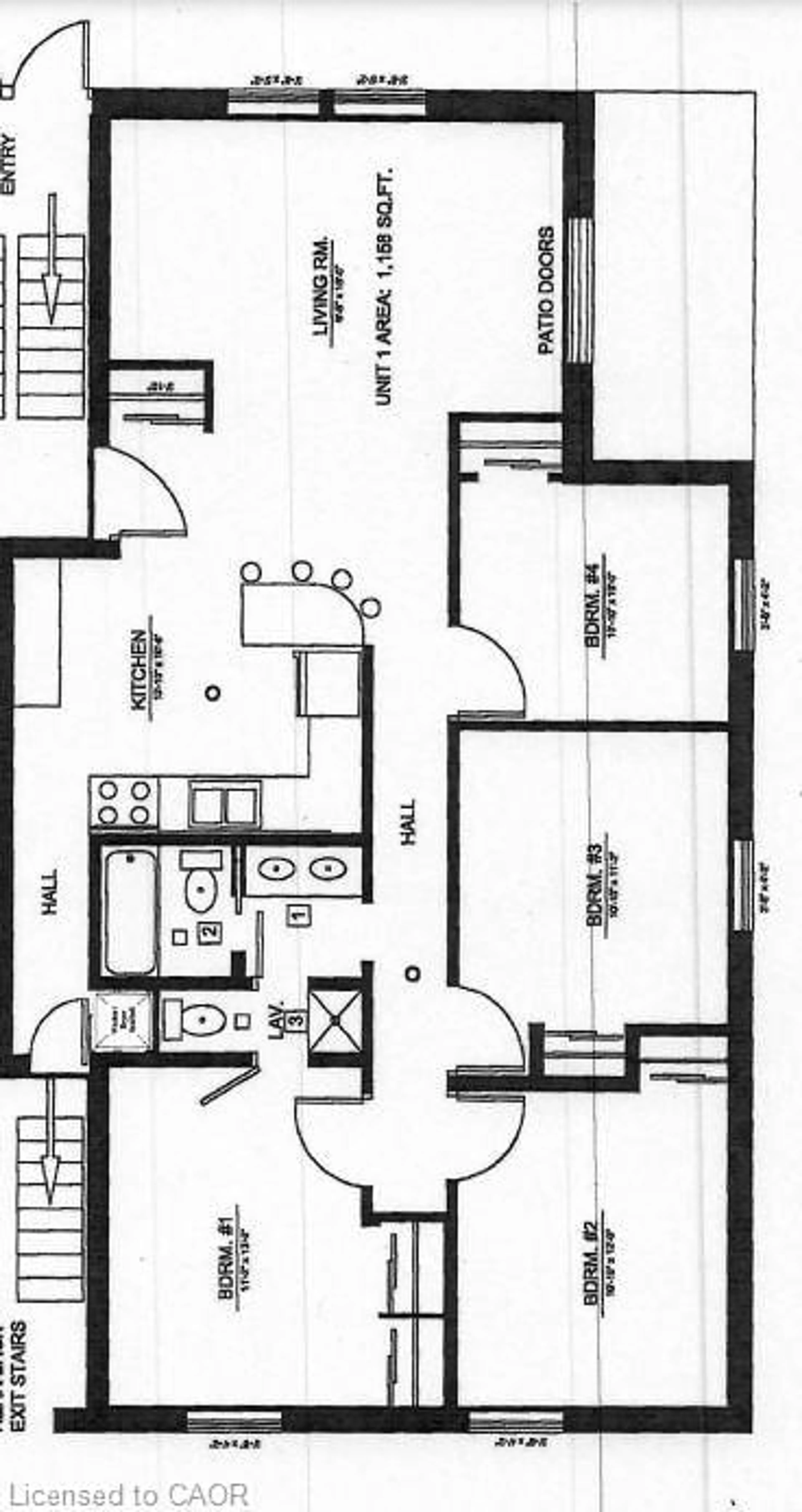Floor plan for 109 Westmount Rd #1, Waterloo Ontario N2L 5G5