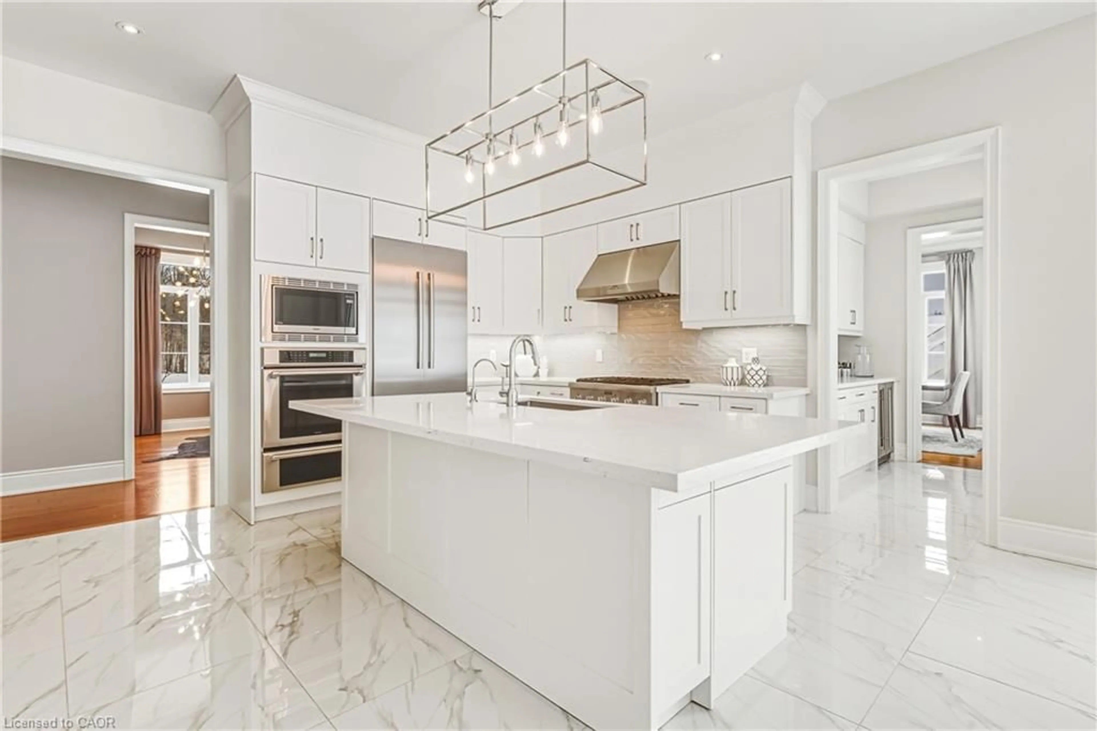 Contemporary kitchen, ceramic/tile floor for 197 Nottingham Forest Rd, Bradford Ontario L3Z 0H2