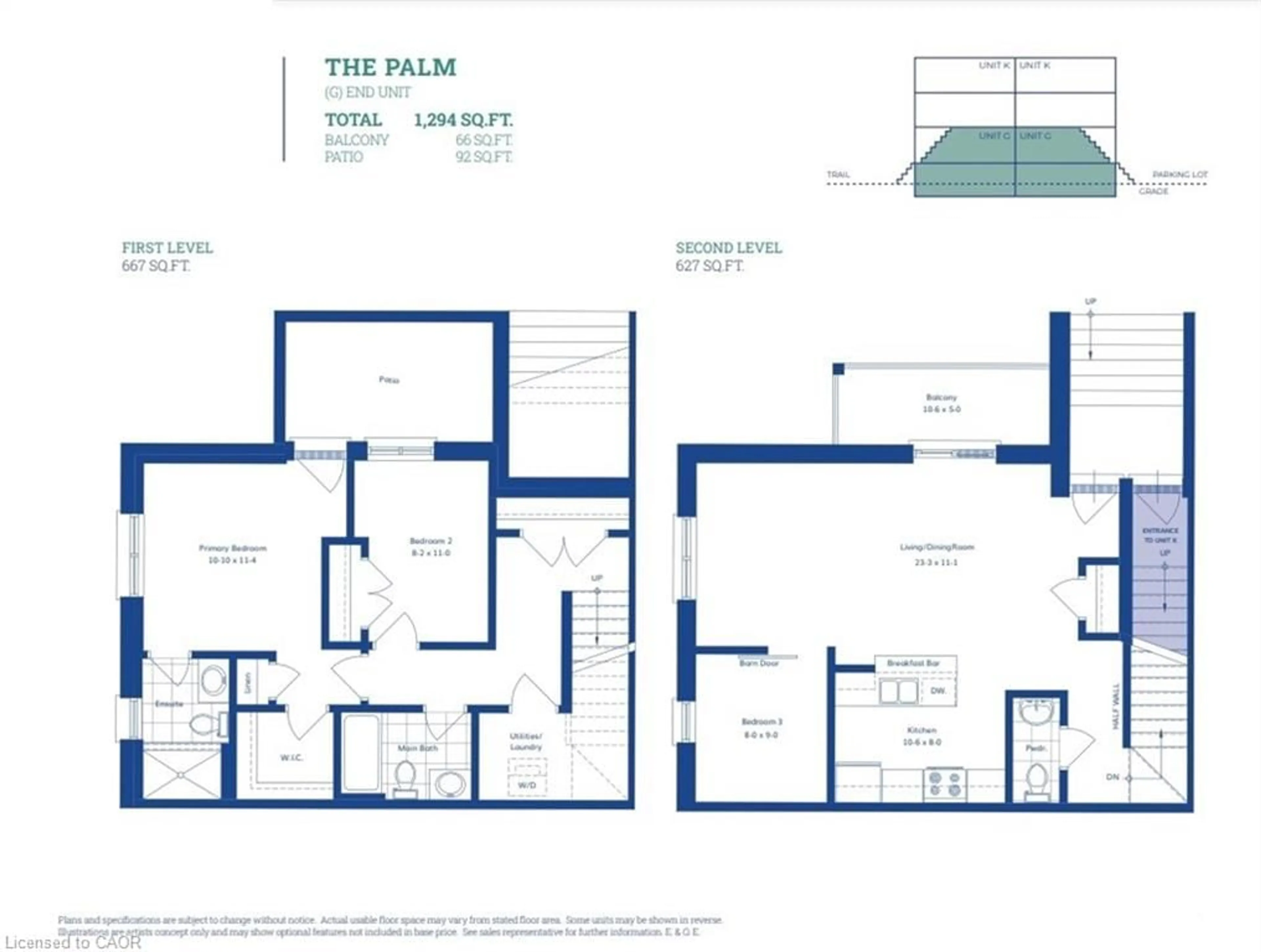 Floor plan for 31 Mill St #93, Kitchener Ontario N2G 0G6