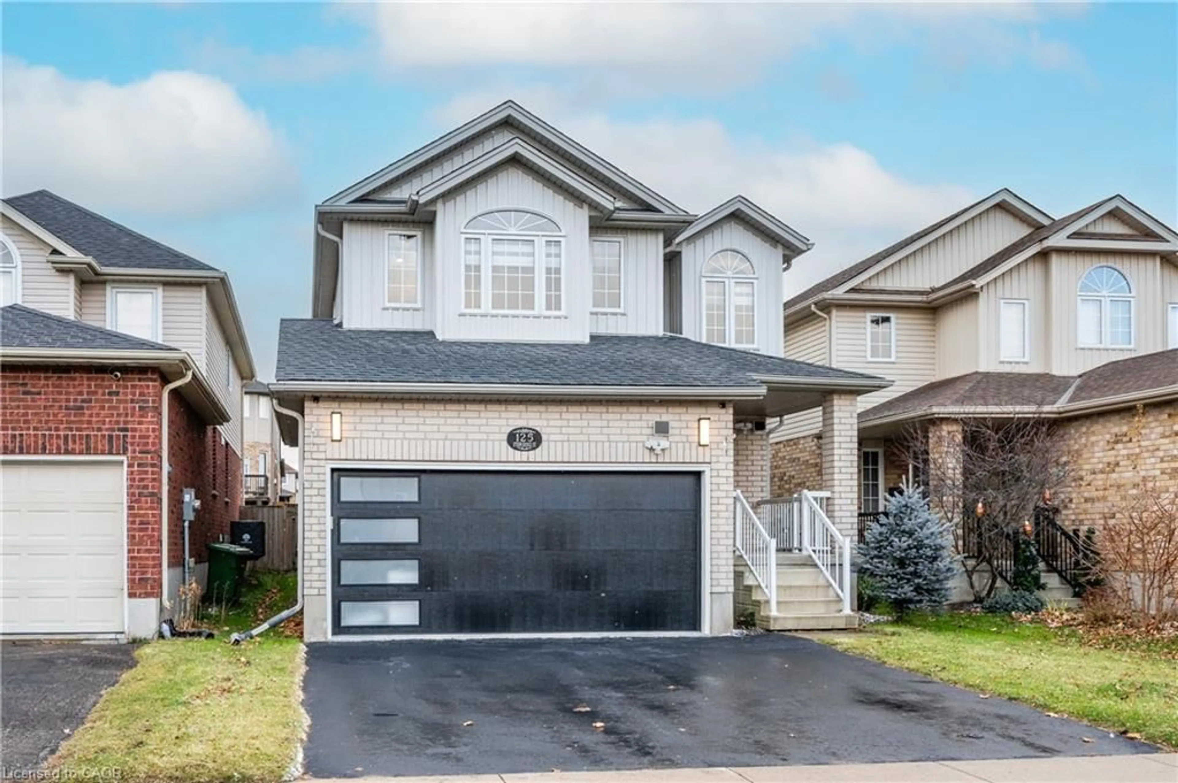 Home with vinyl exterior material, street for 125 Steepleridge St, Kitchener Ontario N2P 2W2