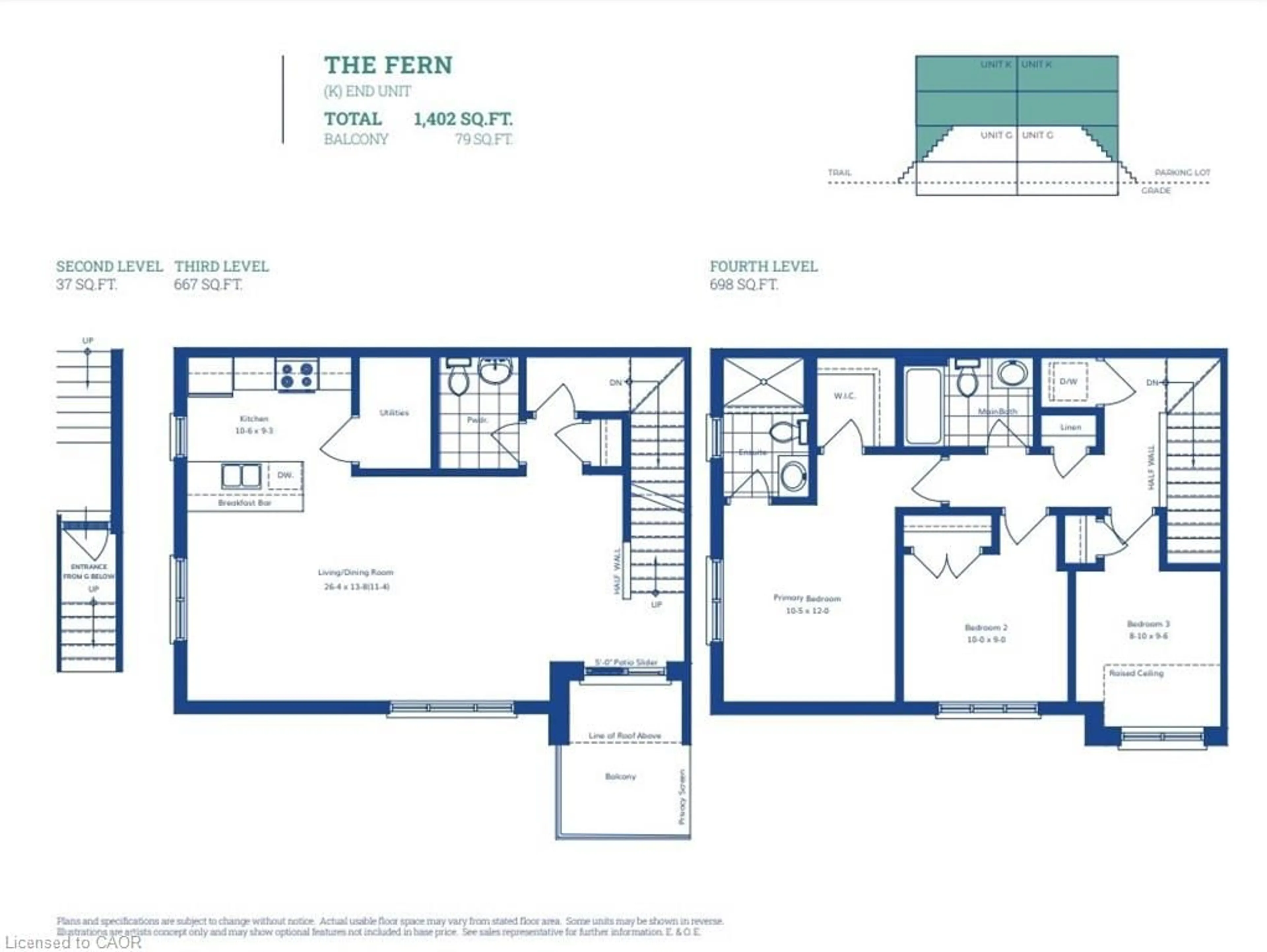 Floor plan for 31 Mill St #94, Kitchener Ontario N2G 0G6