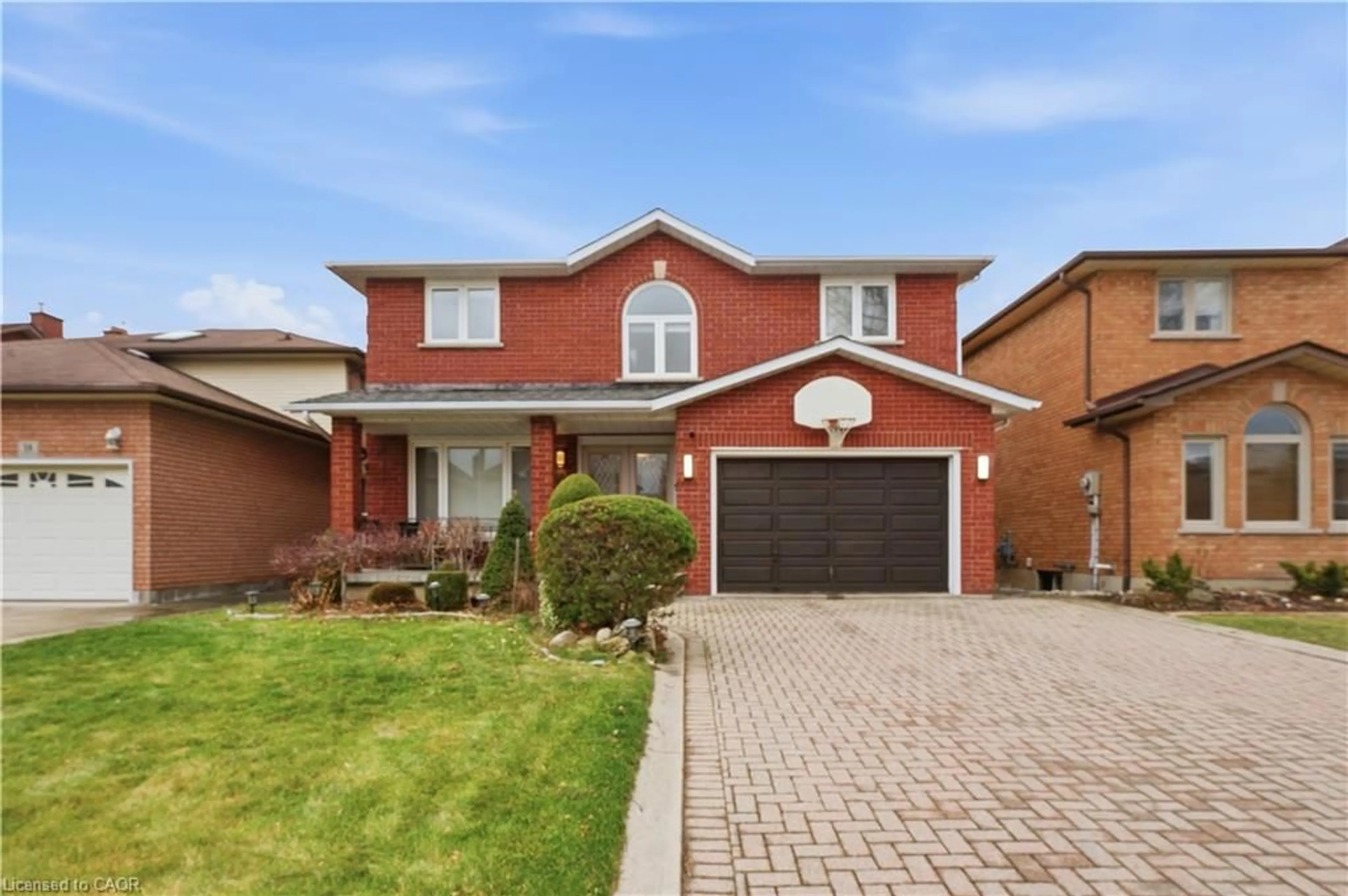 Home with brick exterior material, street for 34 Haskins Crt, Hamilton Ontario L8K 6R1
