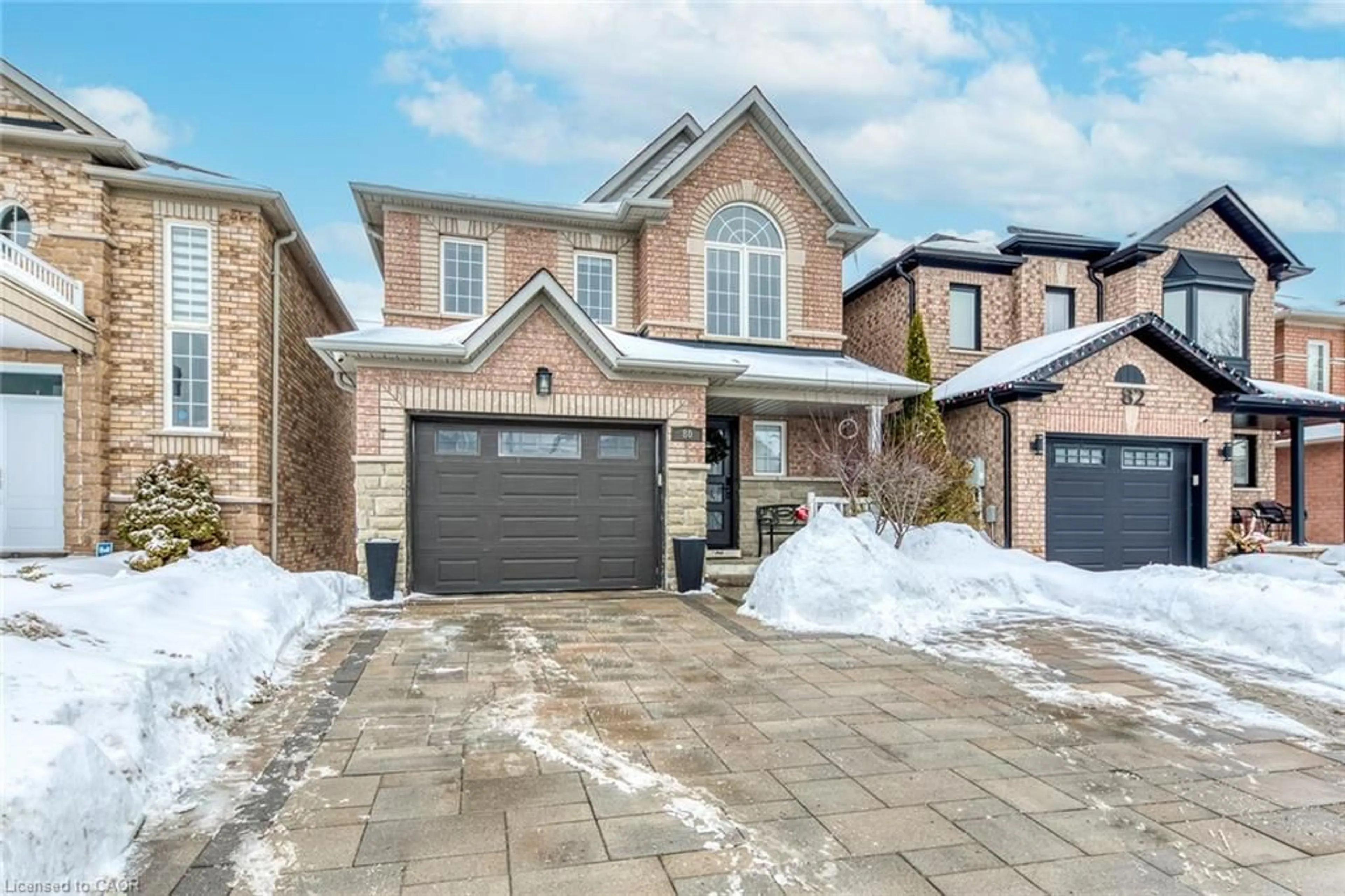 Home with brick exterior material, street for 80 Beaverbrook Cres, Maple Ontario L6A 3T3