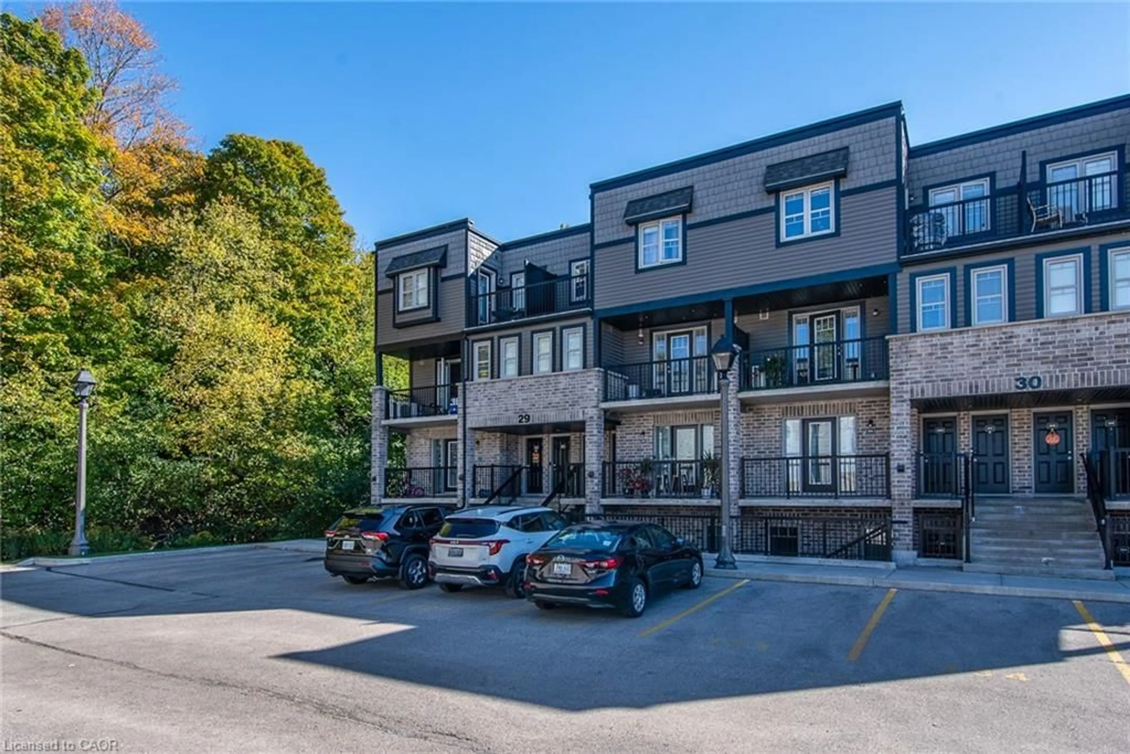 A pic from outside/outdoor area/front of a property/back of a property/a pic from drone, unknown for 1989 Ottawa St #29c, Kitchener Ontario N2E 0G7