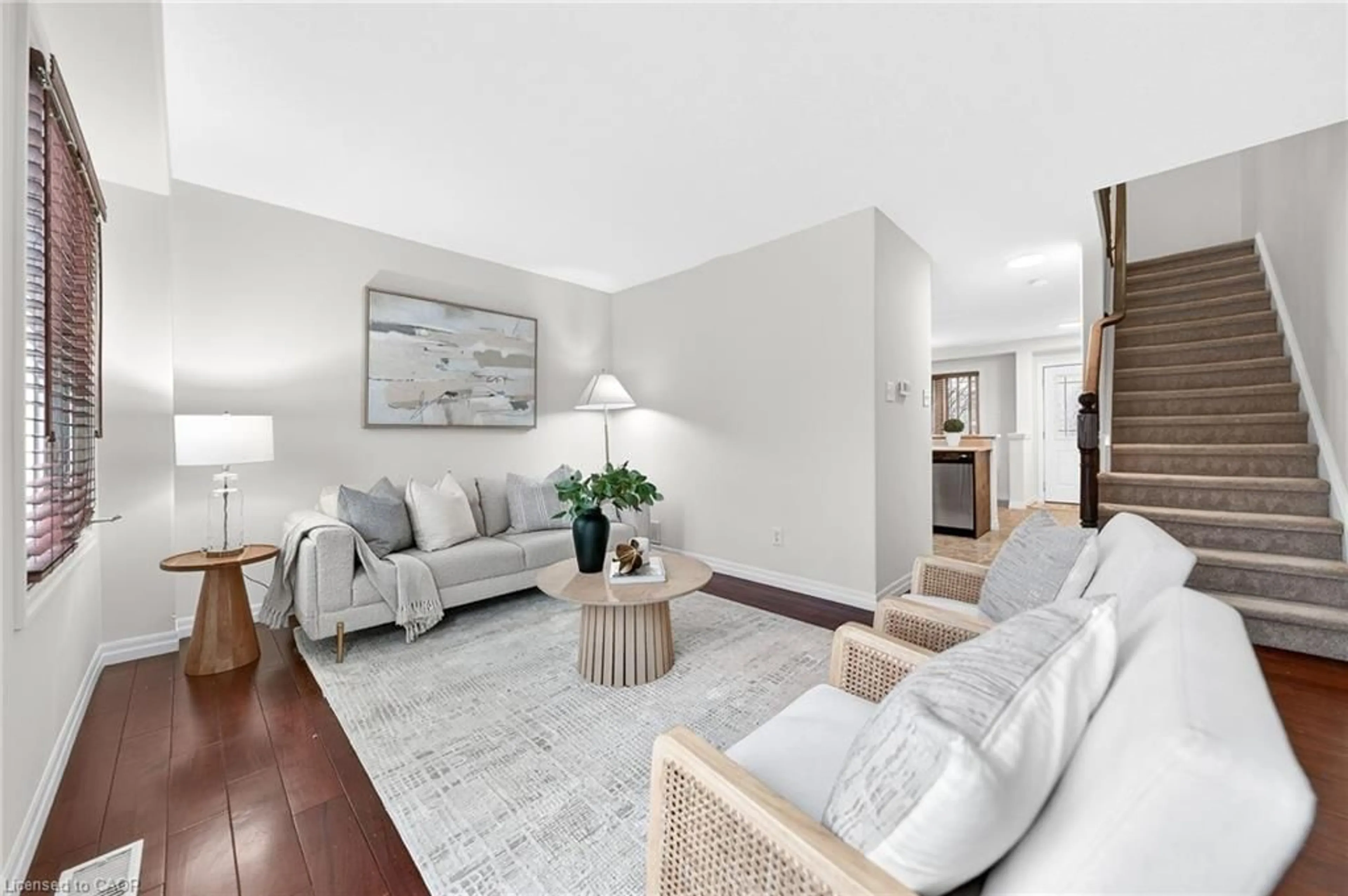 Living room with furniture, unknown for 535 Windflower Cres #49, Kitchener Ontario N2E 4L7