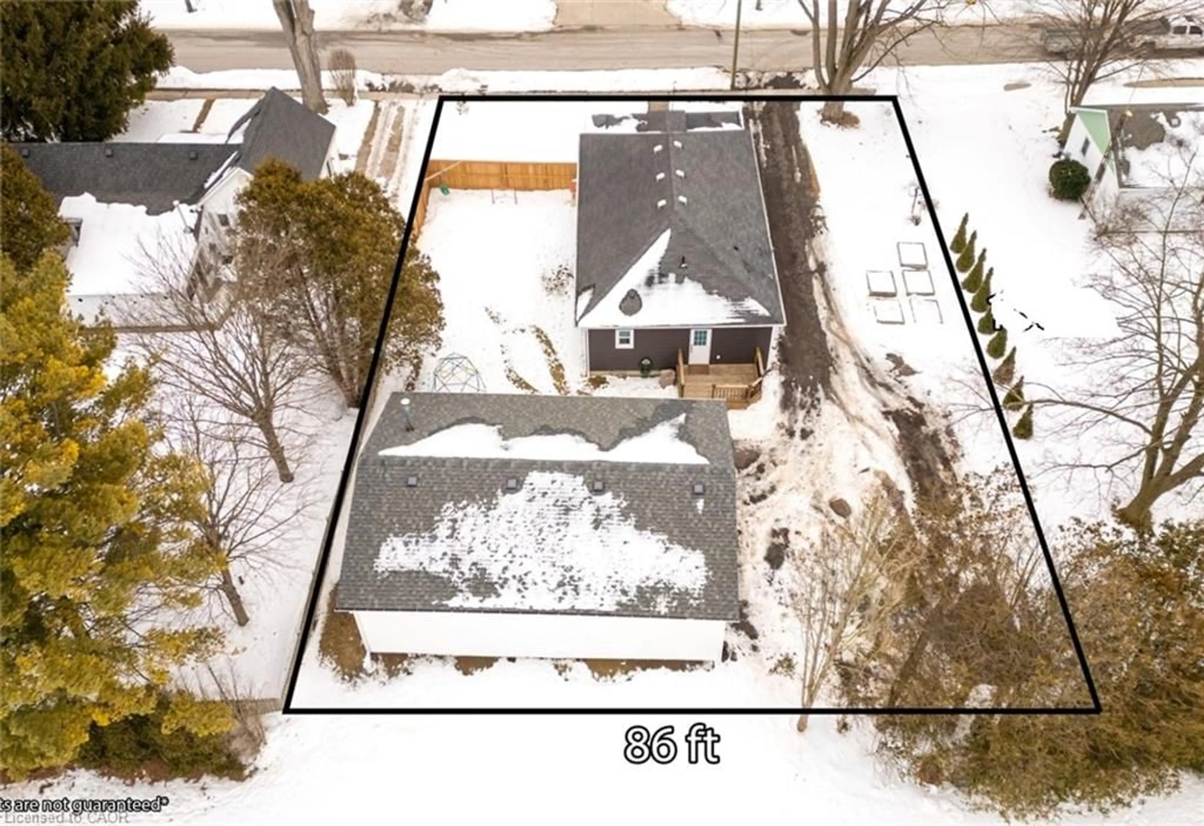 A pic from outside/outdoor area/front of a property/back of a property/a pic from drone, street for 7 Victoria St, Tupperville Ontario N0P 2M0