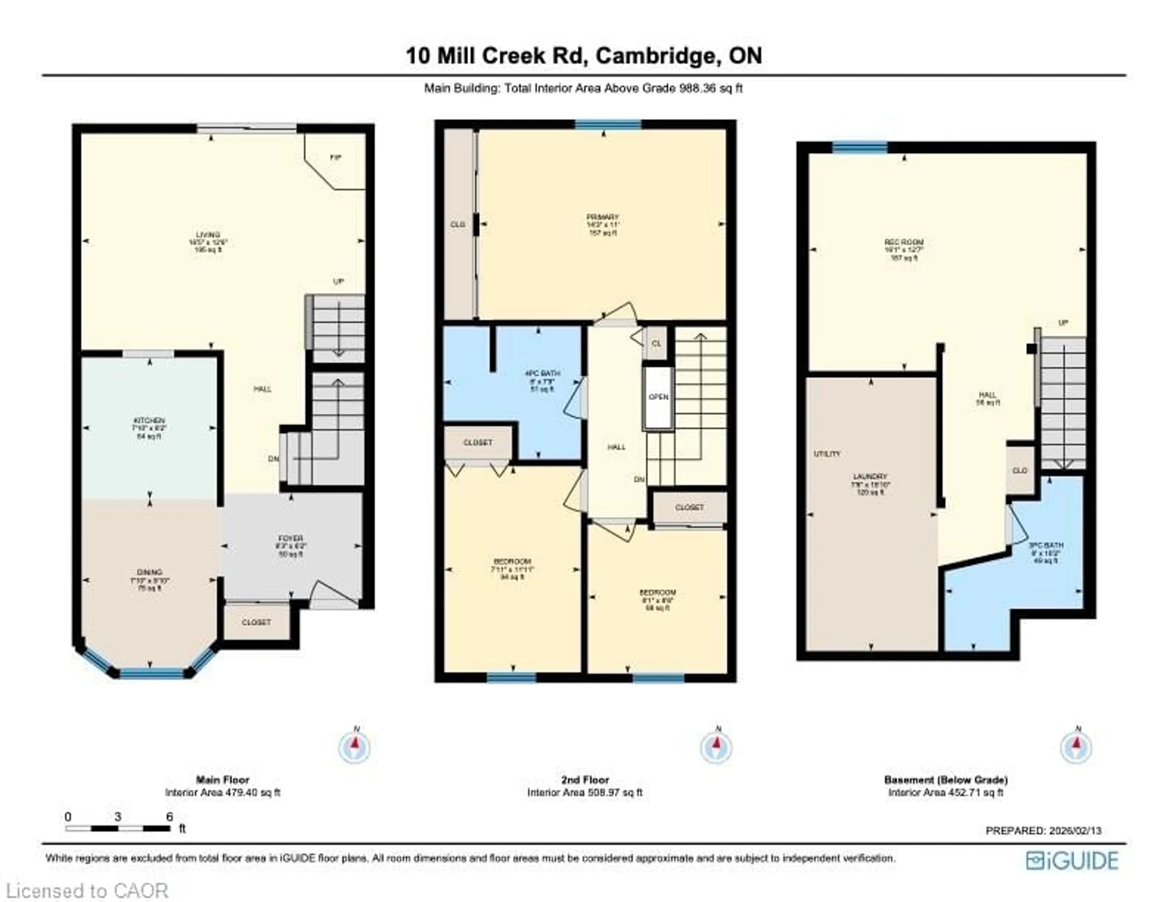 Floor plan for 10 Mill Creek Rd #31, Cambridge Ontario N1R 1J6