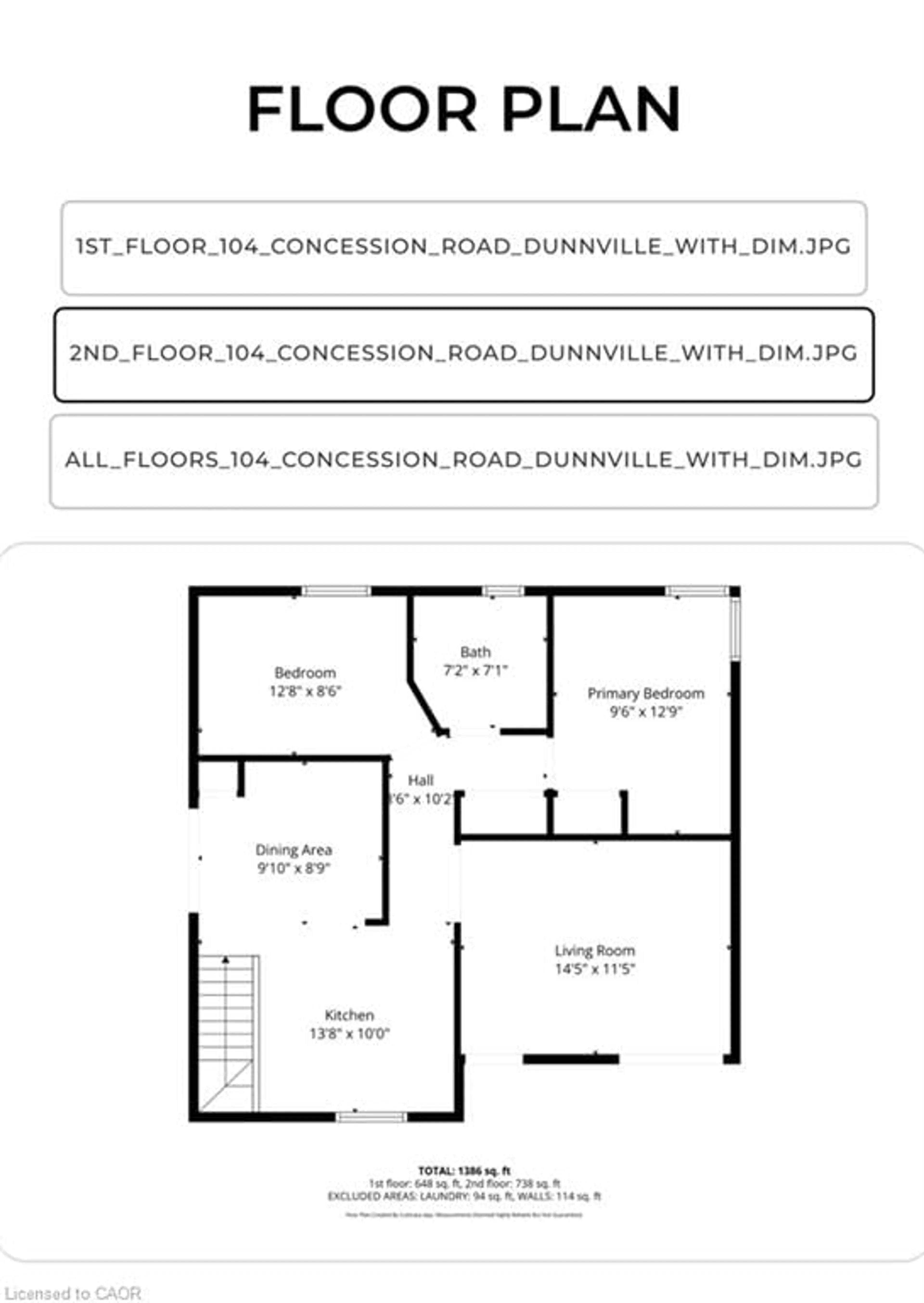 Floor plan for 104 Concession Rd, Haldimand Ontario N1A 1A1
