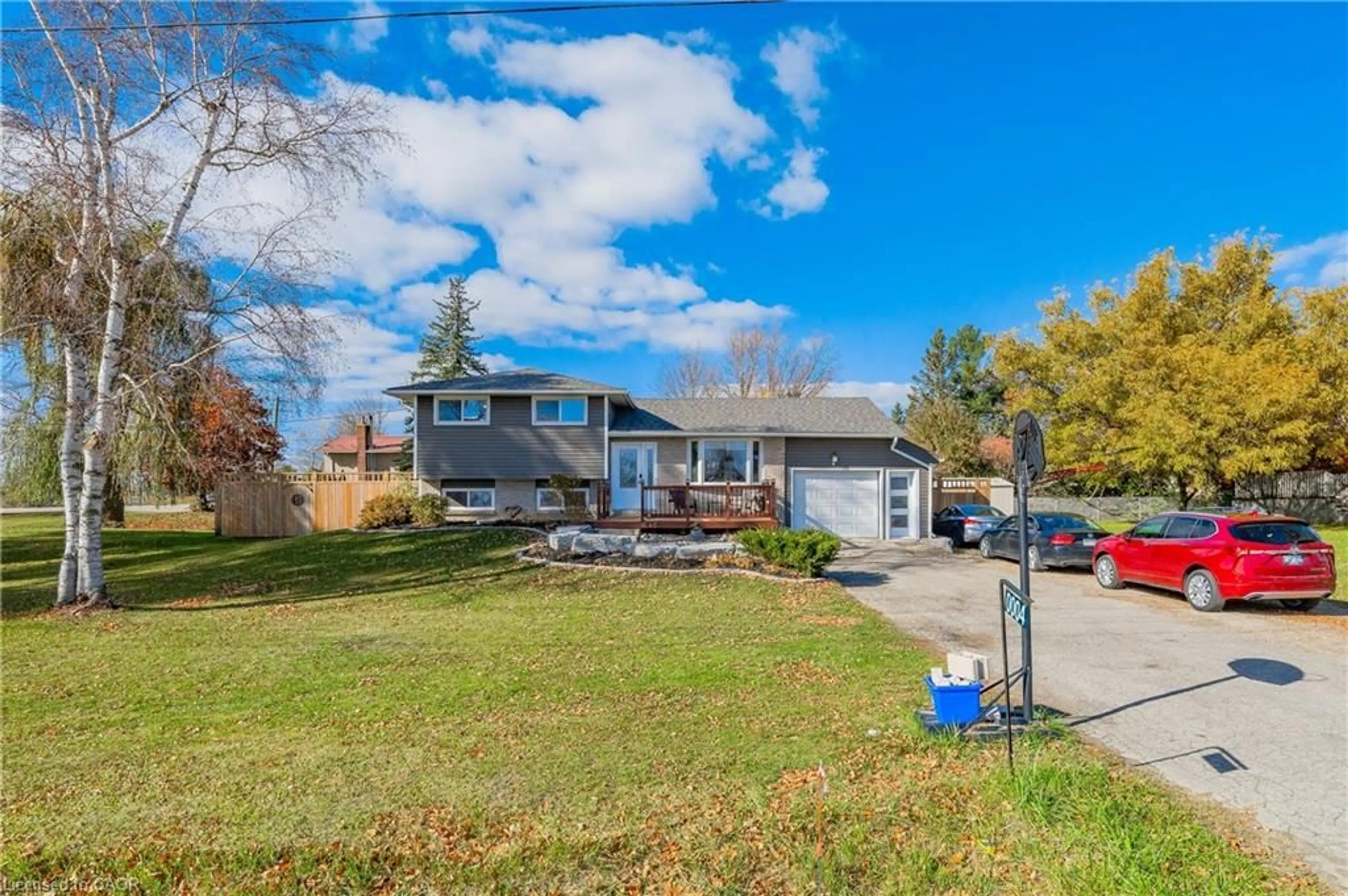 A pic from outside/outdoor area/front of a property/back of a property/a pic from drone, street for 4 First Line, Elora Ontario N0B 1S0