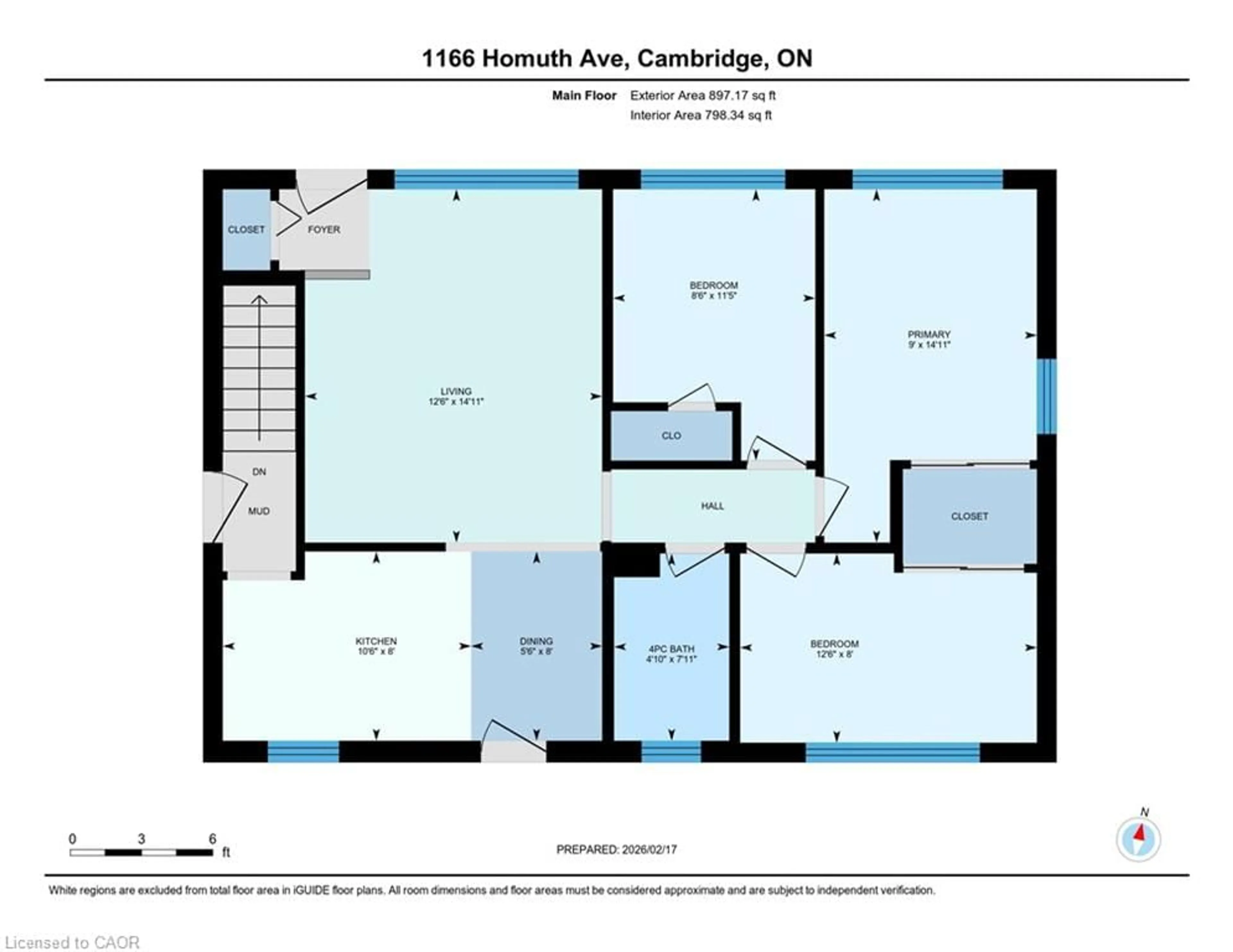 Floor plan for 1166 Homuth Ave, Cambridge Ontario N3H 2C7