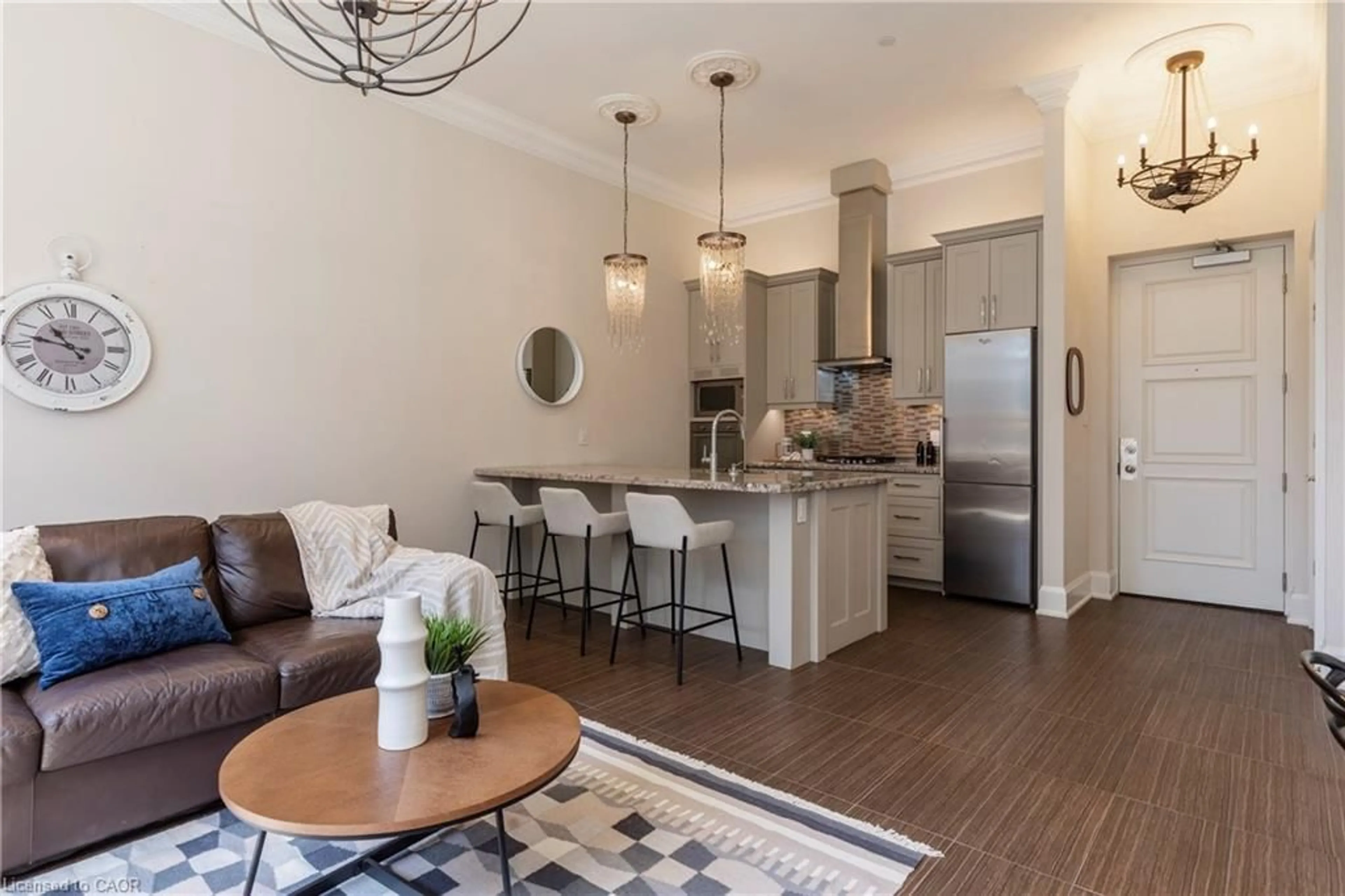 Open concept kitchen, unknown for 397 King St #207, Dundas Ontario L9H 1W9