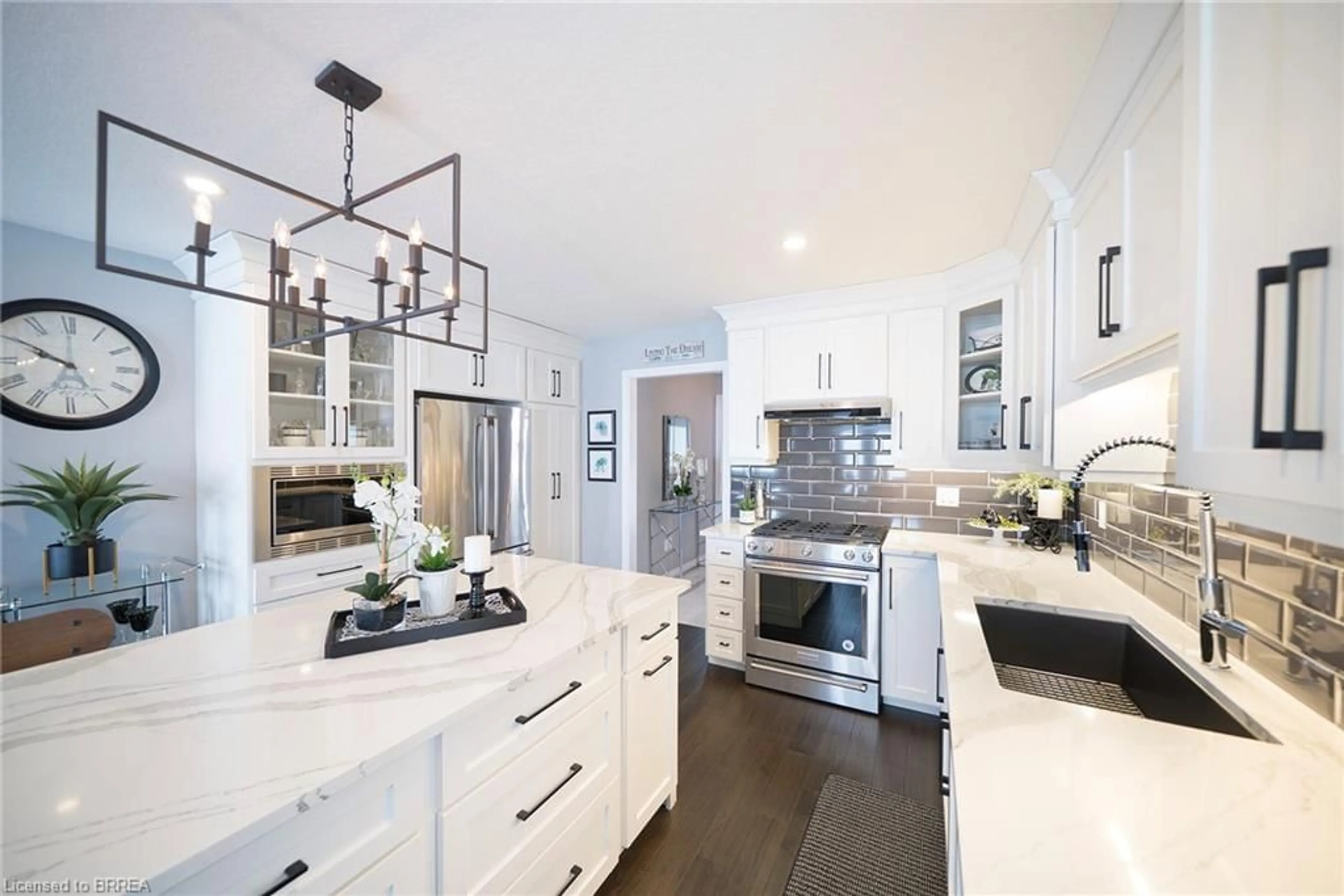 Contemporary kitchen, ceramic/tile floor for 261 Schooner Dr, Port Dover Ontario N0A 1N0