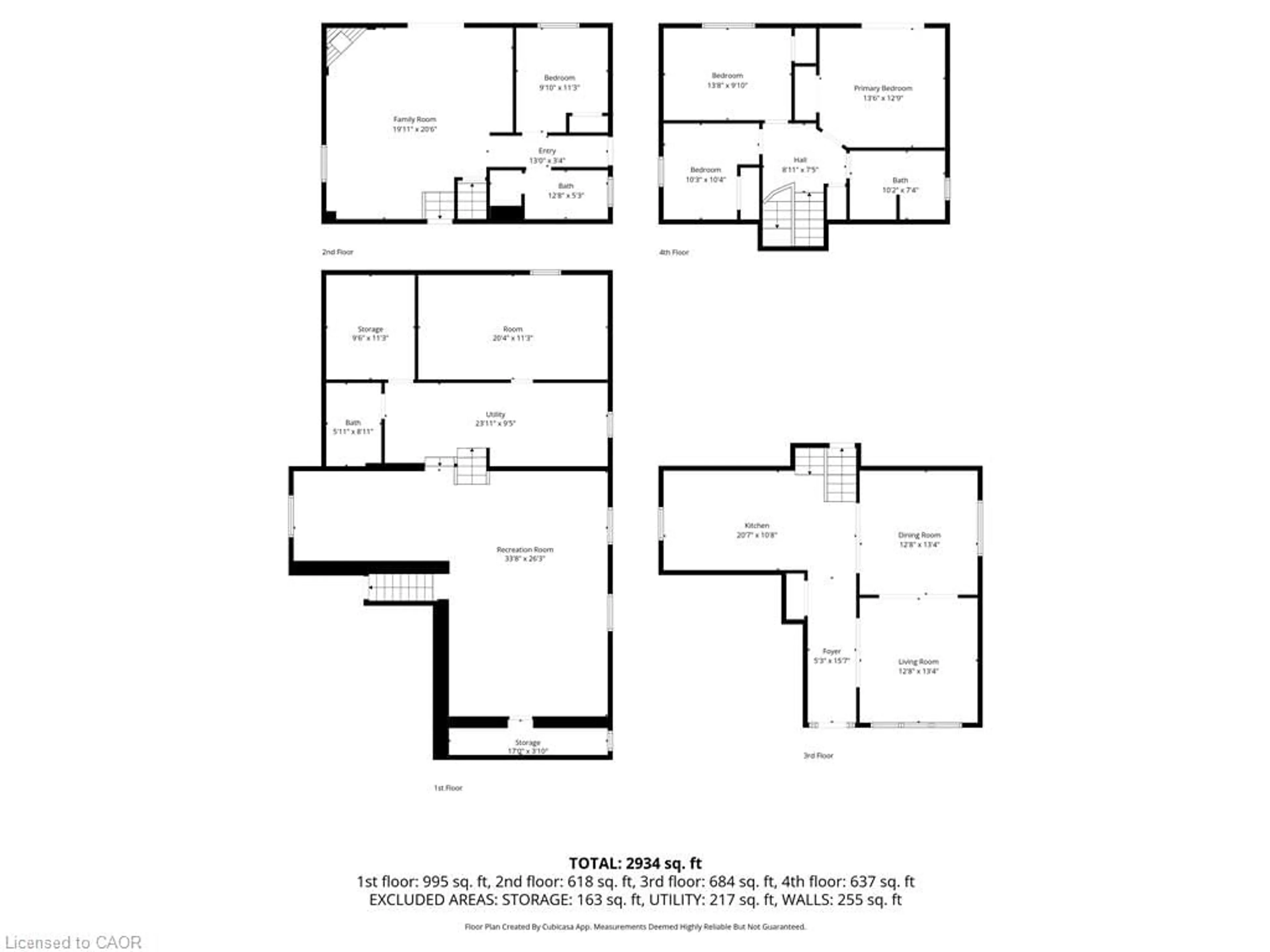 Floor plan for 52 Hearthside Cres, Stoney Creek Ontario L8E 4L6