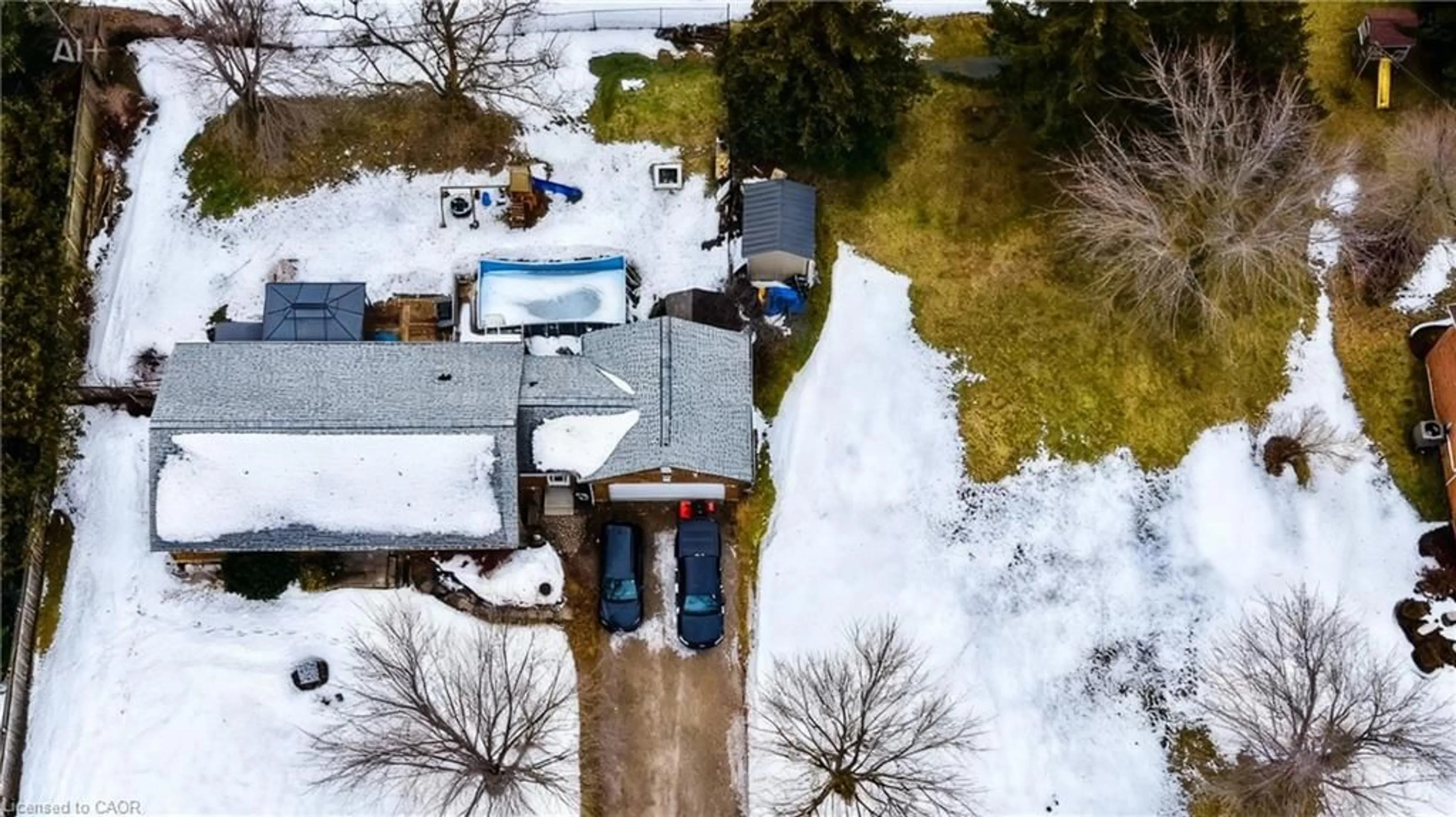 A pic from outside/outdoor area/front of a property/back of a property/a pic from drone, street for 4021 Perth Line 56, Milverton Ontario N0K 1M0