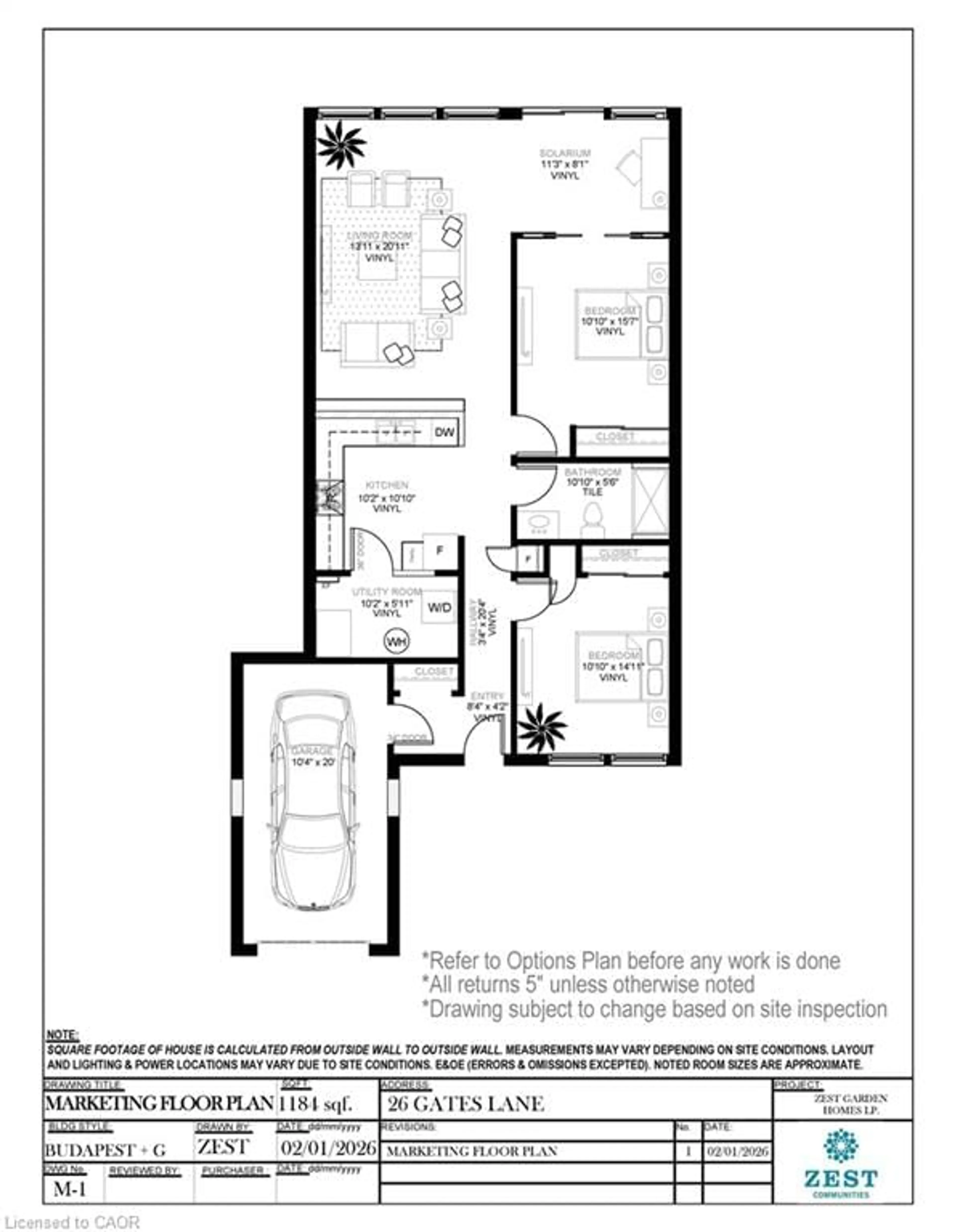Floor plan for 26 Gates Lane, Hamilton Ontario L9B 1T8