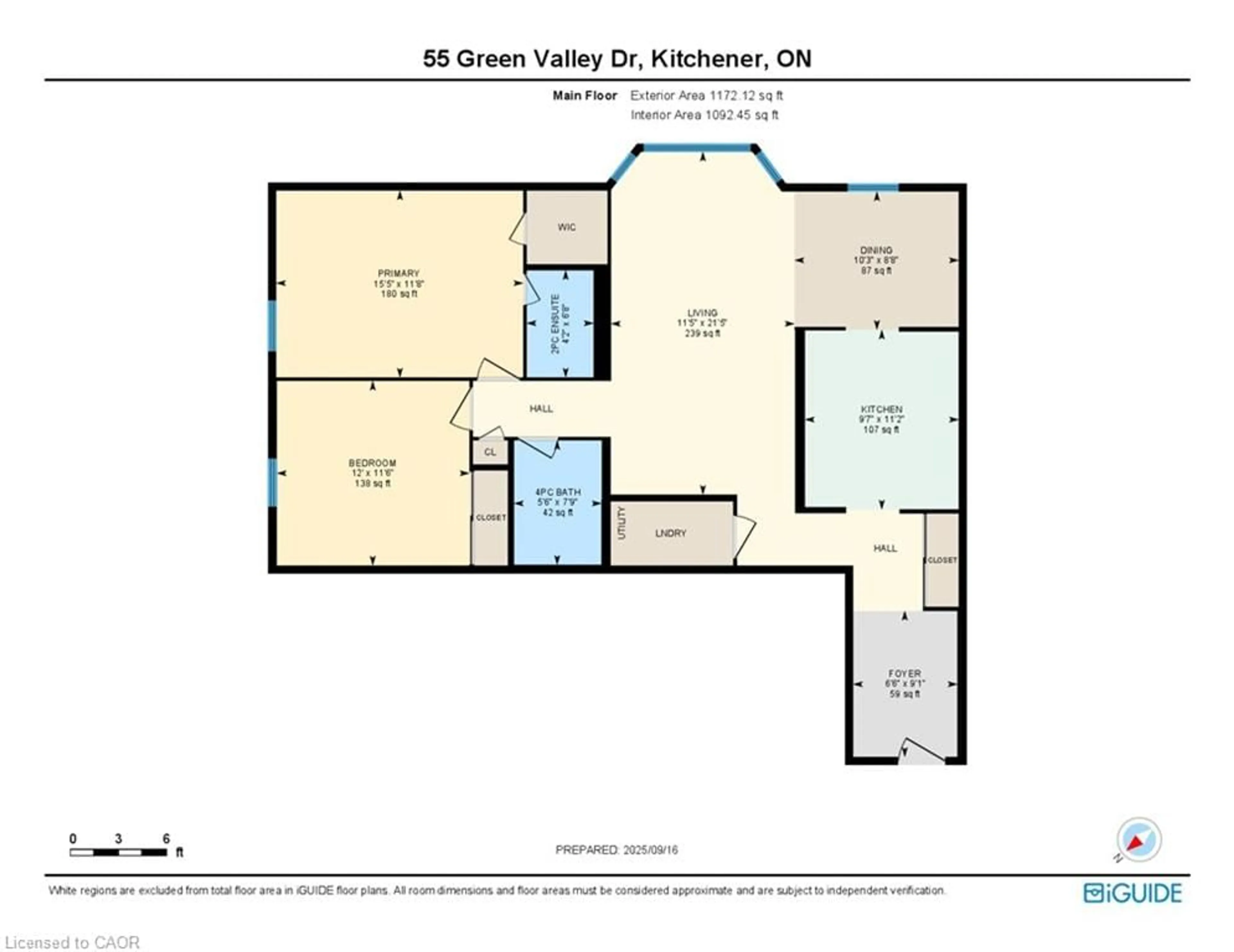 Floor plan for 55 Green Valley Dr #1812, Kitchener Ontario N2P 1Z6