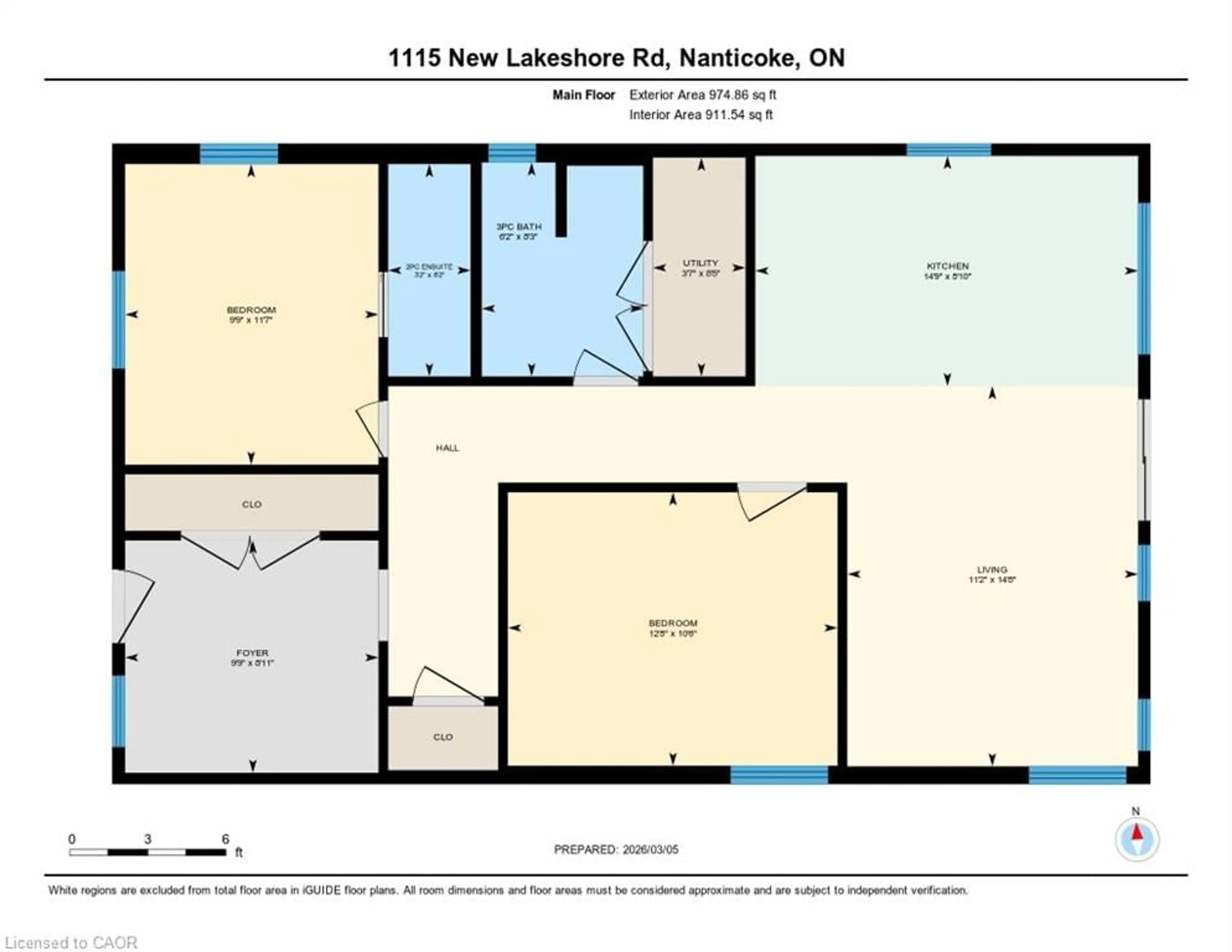 Floor plan for 1115 New Lakeshore Rd, Walpole Ontario N0A 1L0
