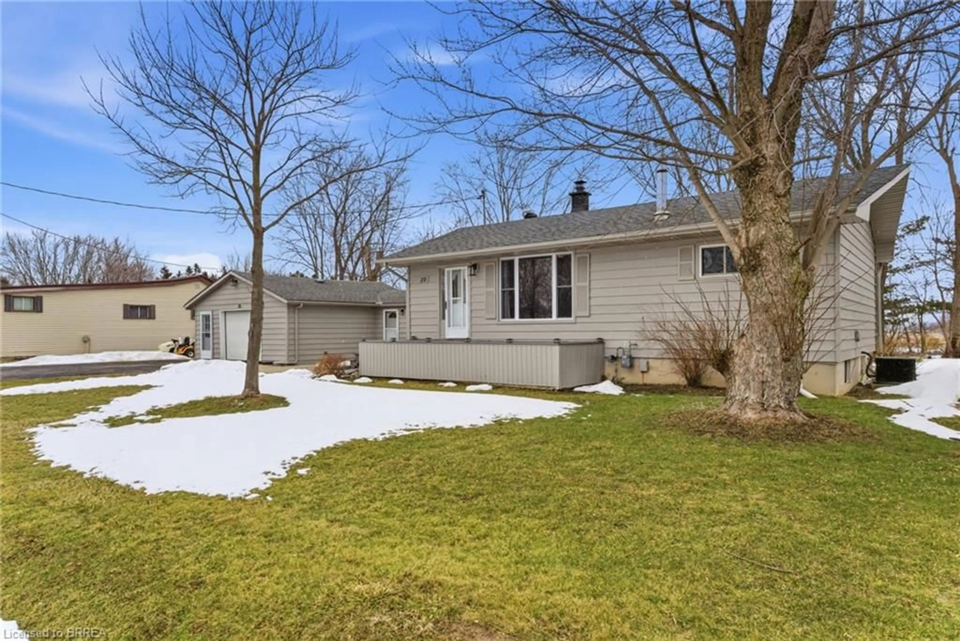 Home with vinyl exterior material, street for 20 Villella Rd, Lowbanks Ontario N0A 1K0