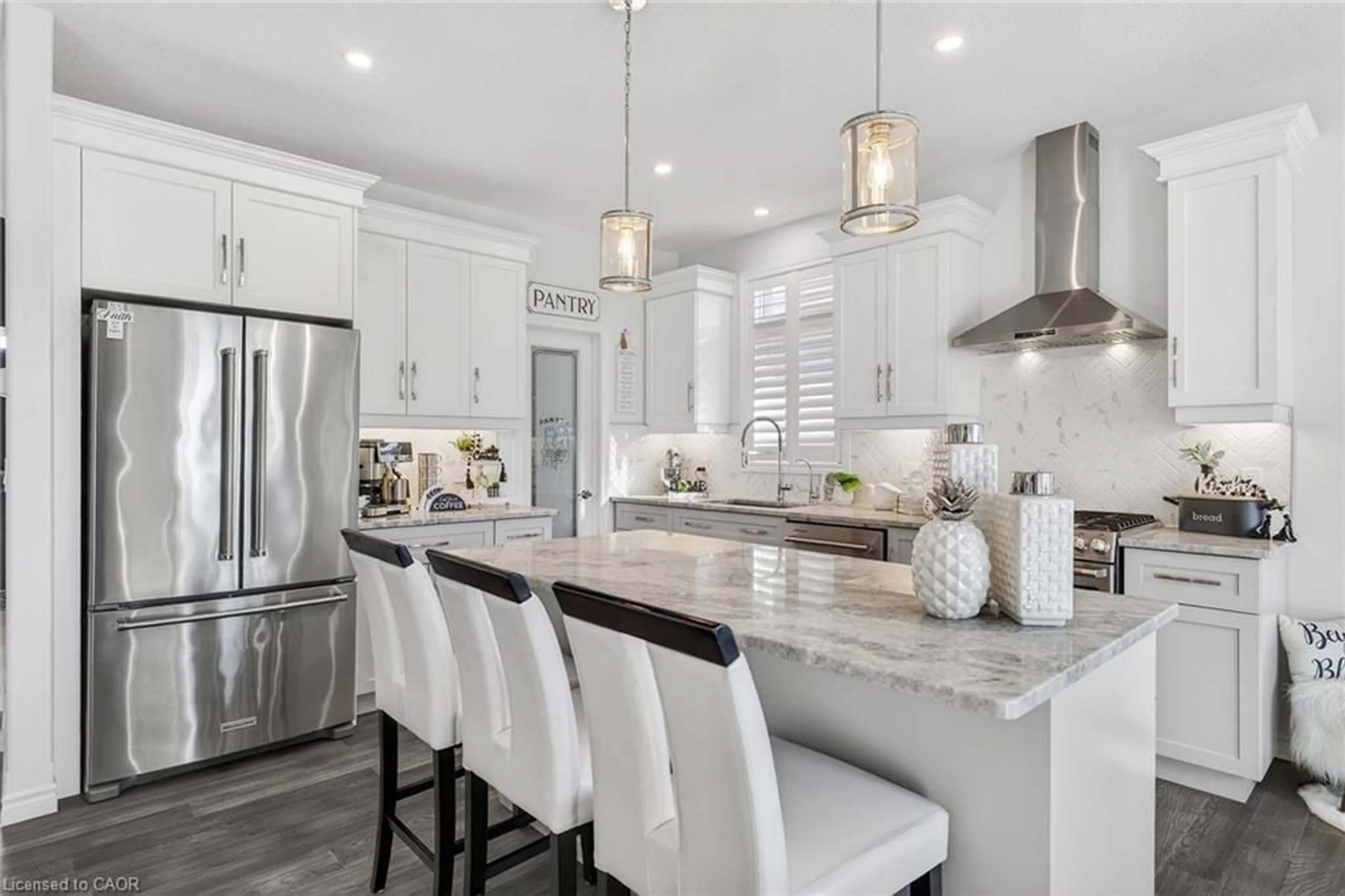 Open concept kitchen, ceramic/tile floor for 35 Lock St, Innerkip Ontario N0J 1M0