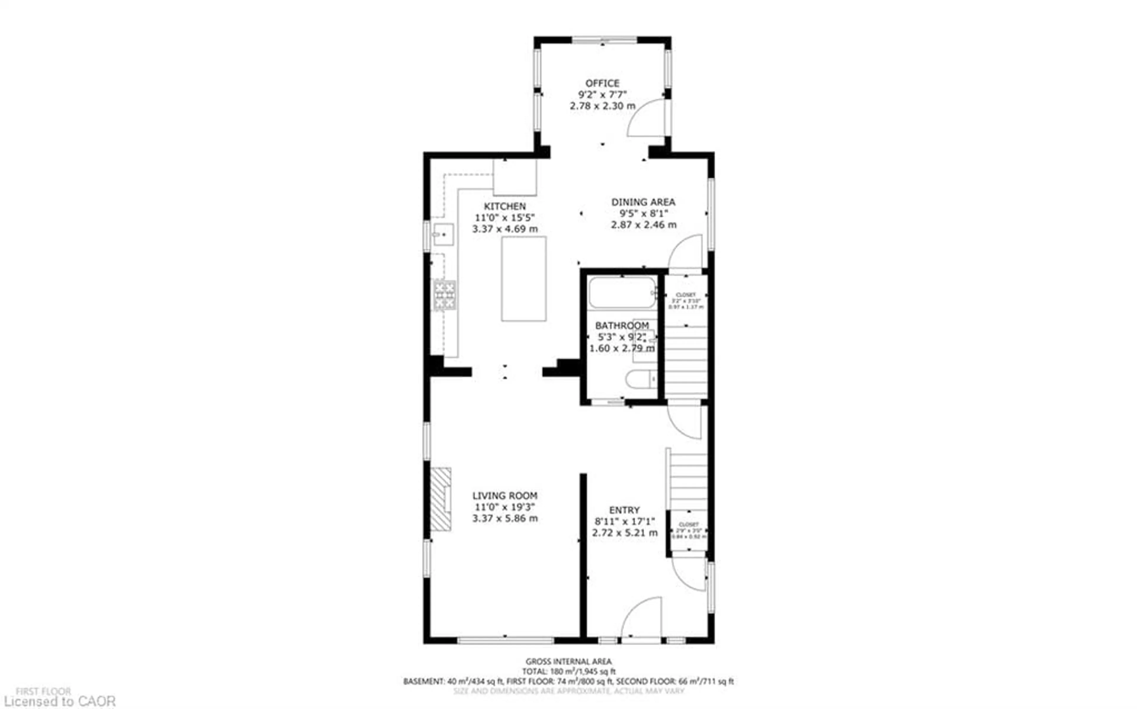 Floor plan for 99 North Main St, Simcoe Ontario N3Y 2M2