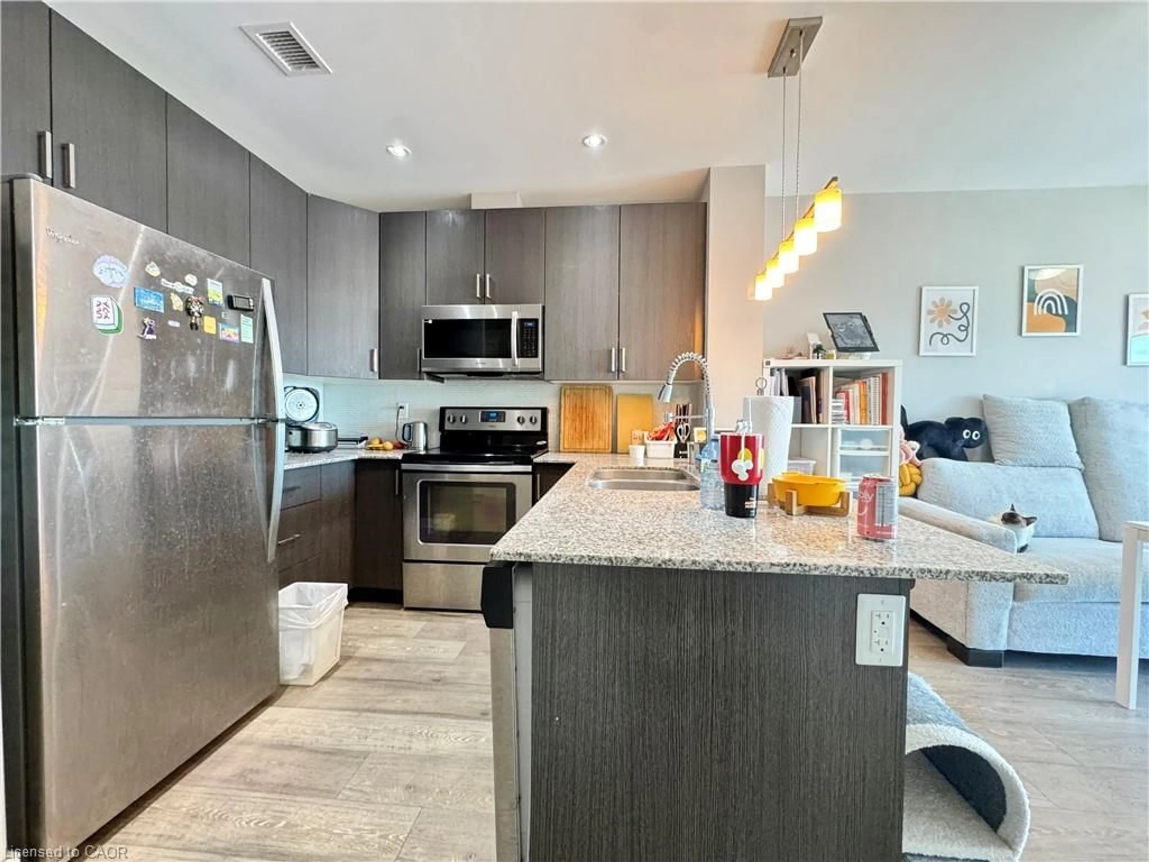 Open concept kitchen, unknown for 1 Victoria St #1007, Kitchener Ontario N2G 0B5