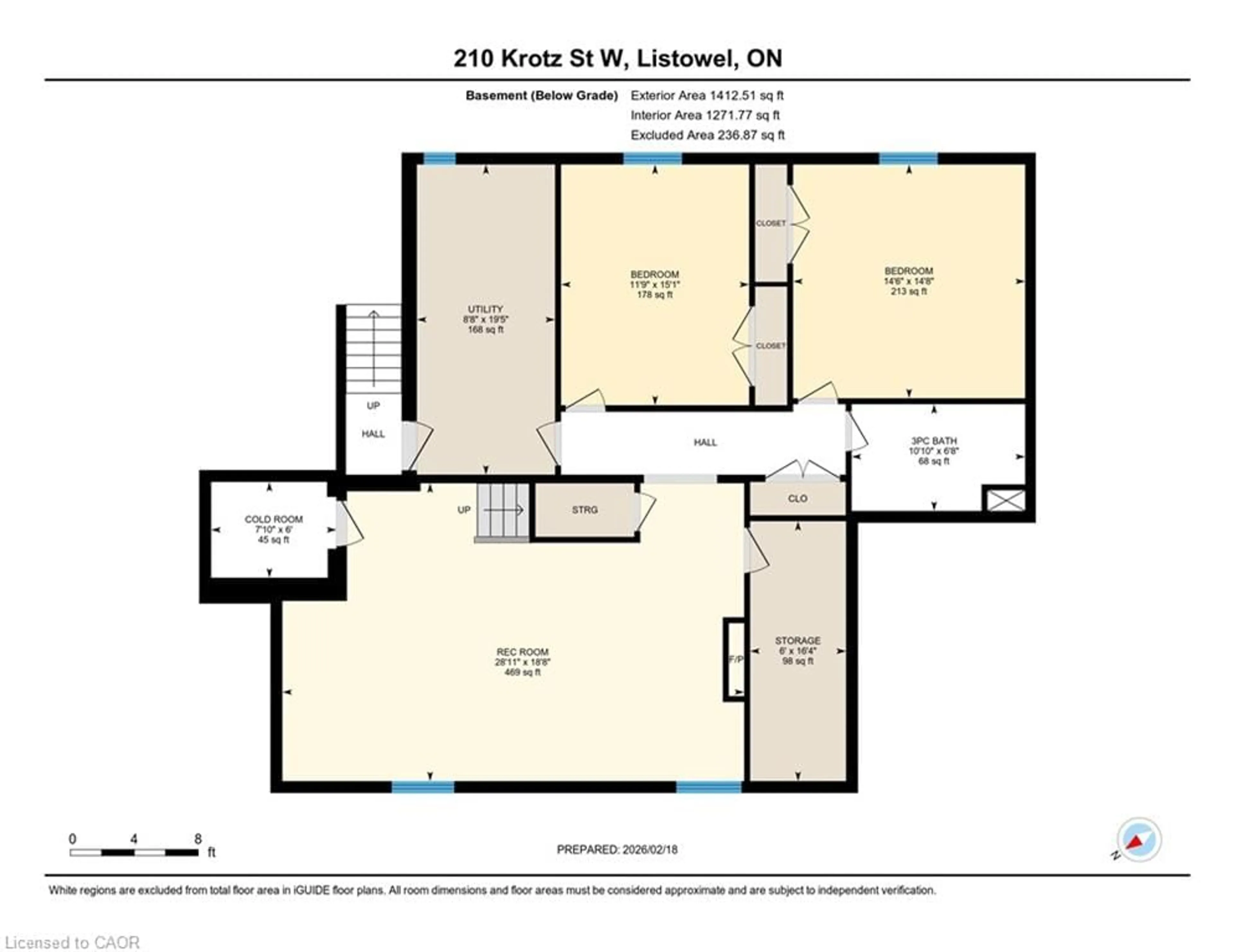 Floor plan for 210 Krotz St, Listowel Ontario N4W 0E1