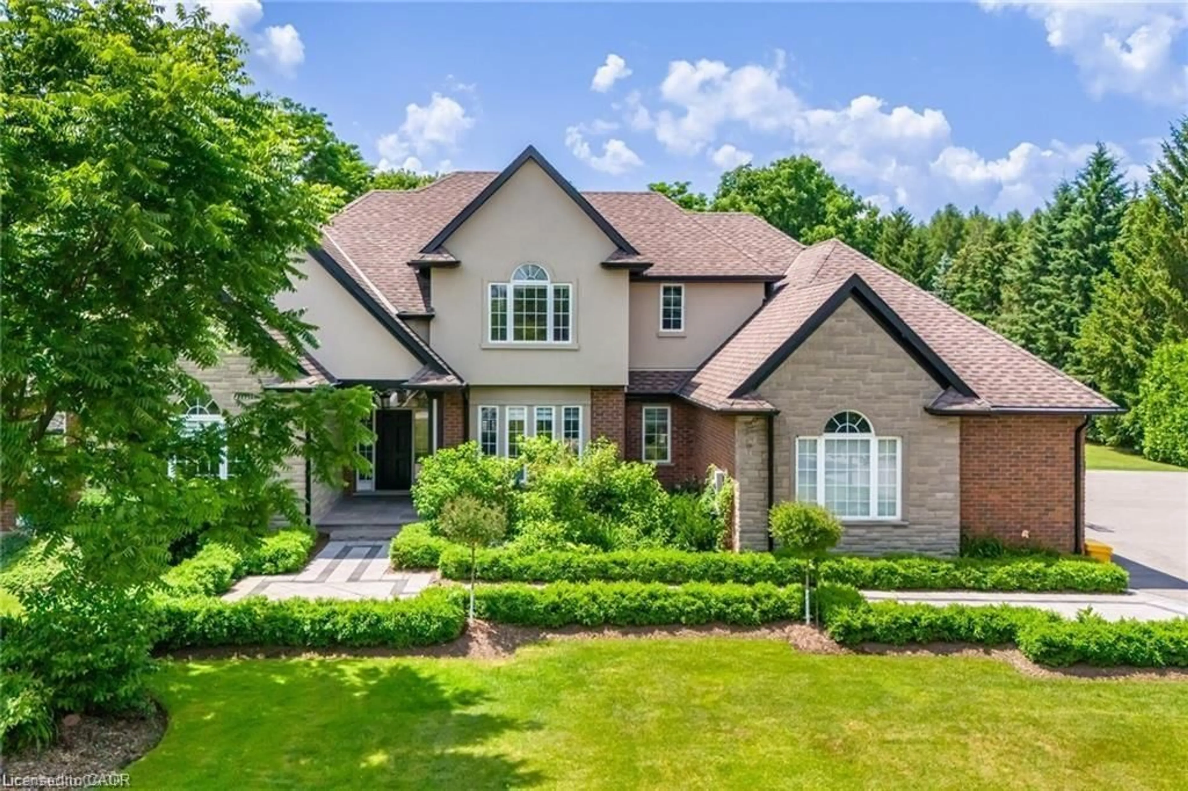 Home with brick exterior material, street for 4 Deer View Ridge, Puslinch Ontario N1H 6H9