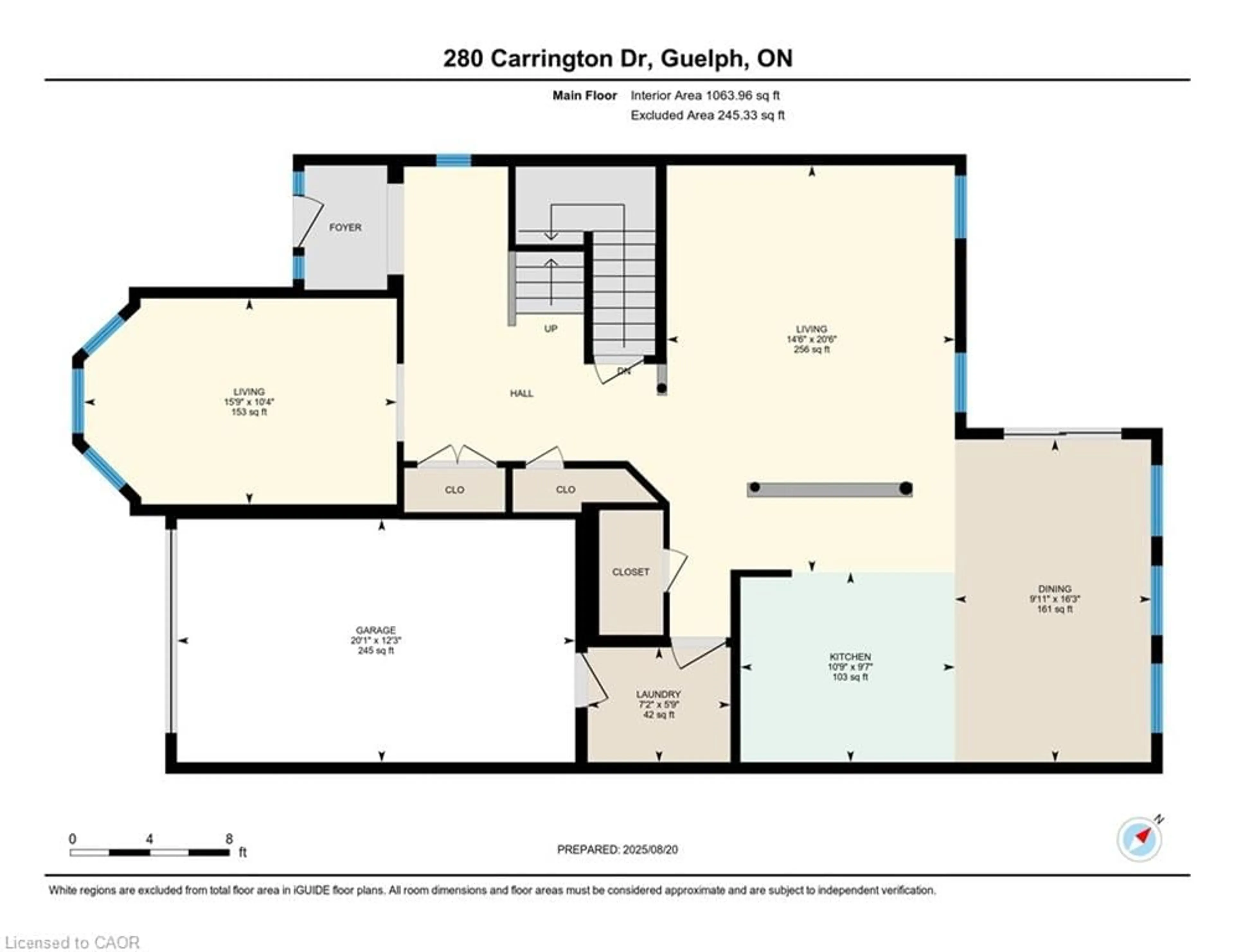 Floor plan for 280 Carrington Dr, Guelph Ontario N1G 5H3