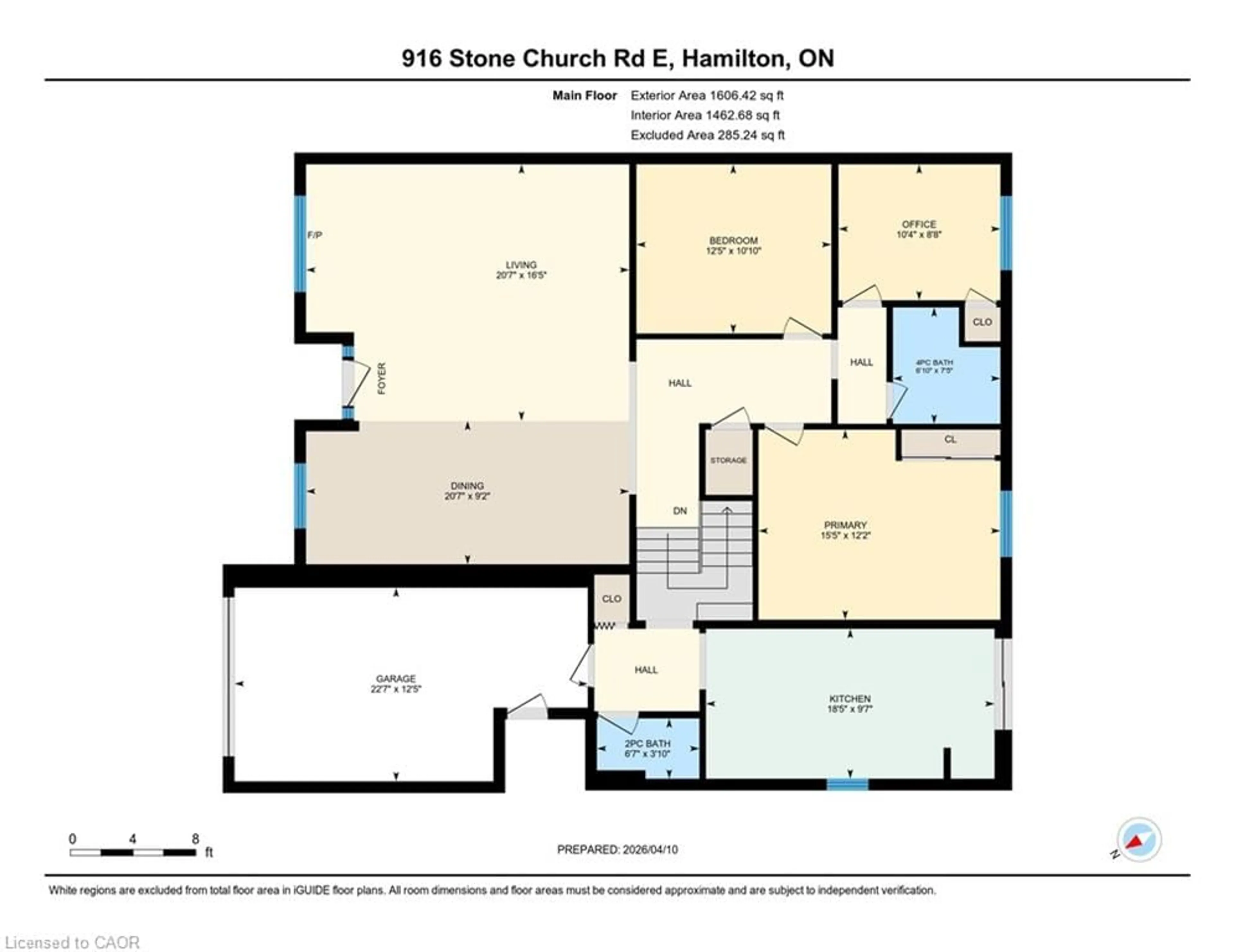 Floor plan for 916 Stone Church Rd, Hamilton Ontario L8W 1B1