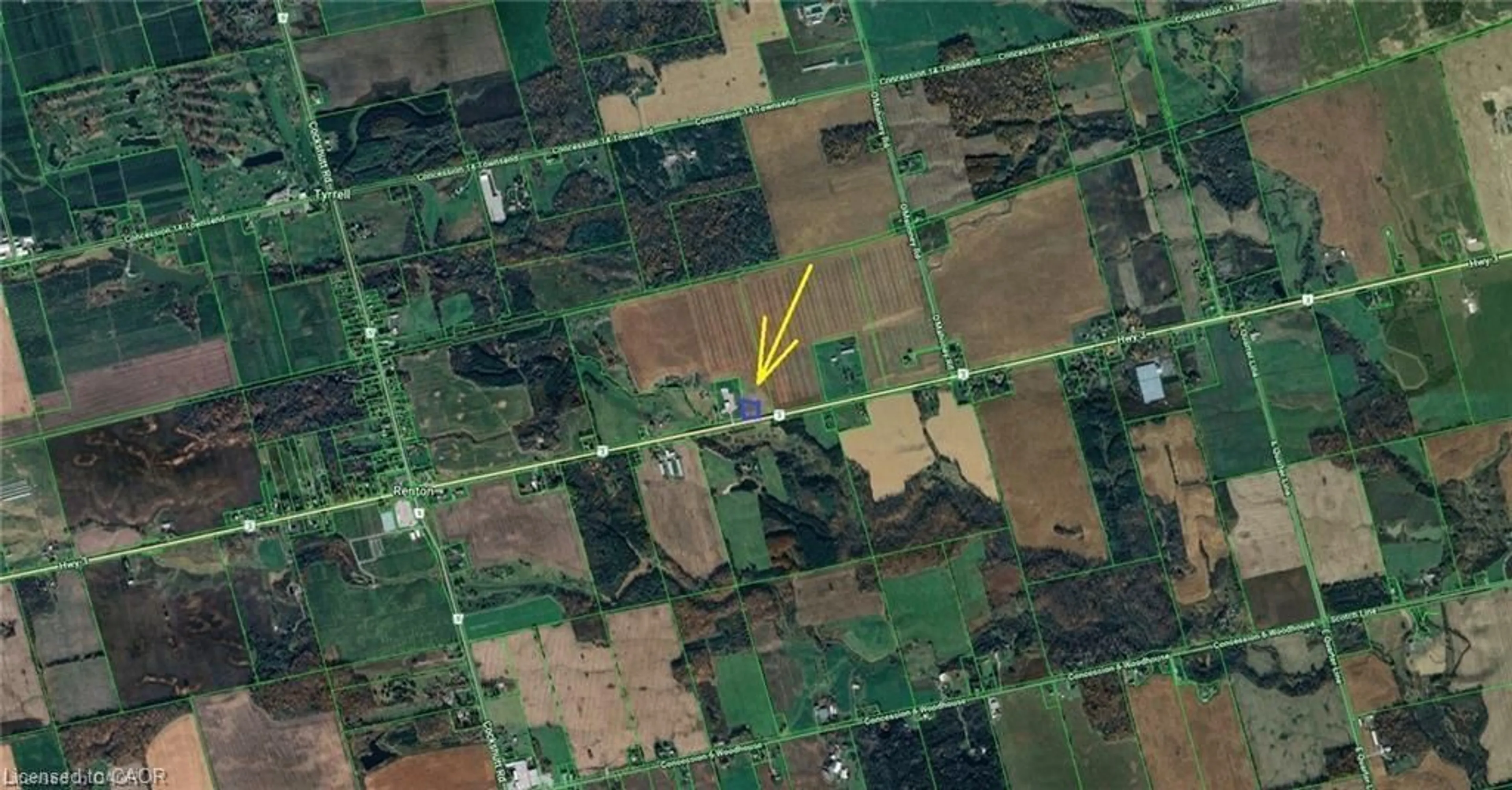 Picture of a map for 4923 Highway 3, Simcoe Ontario N3Y 4K4