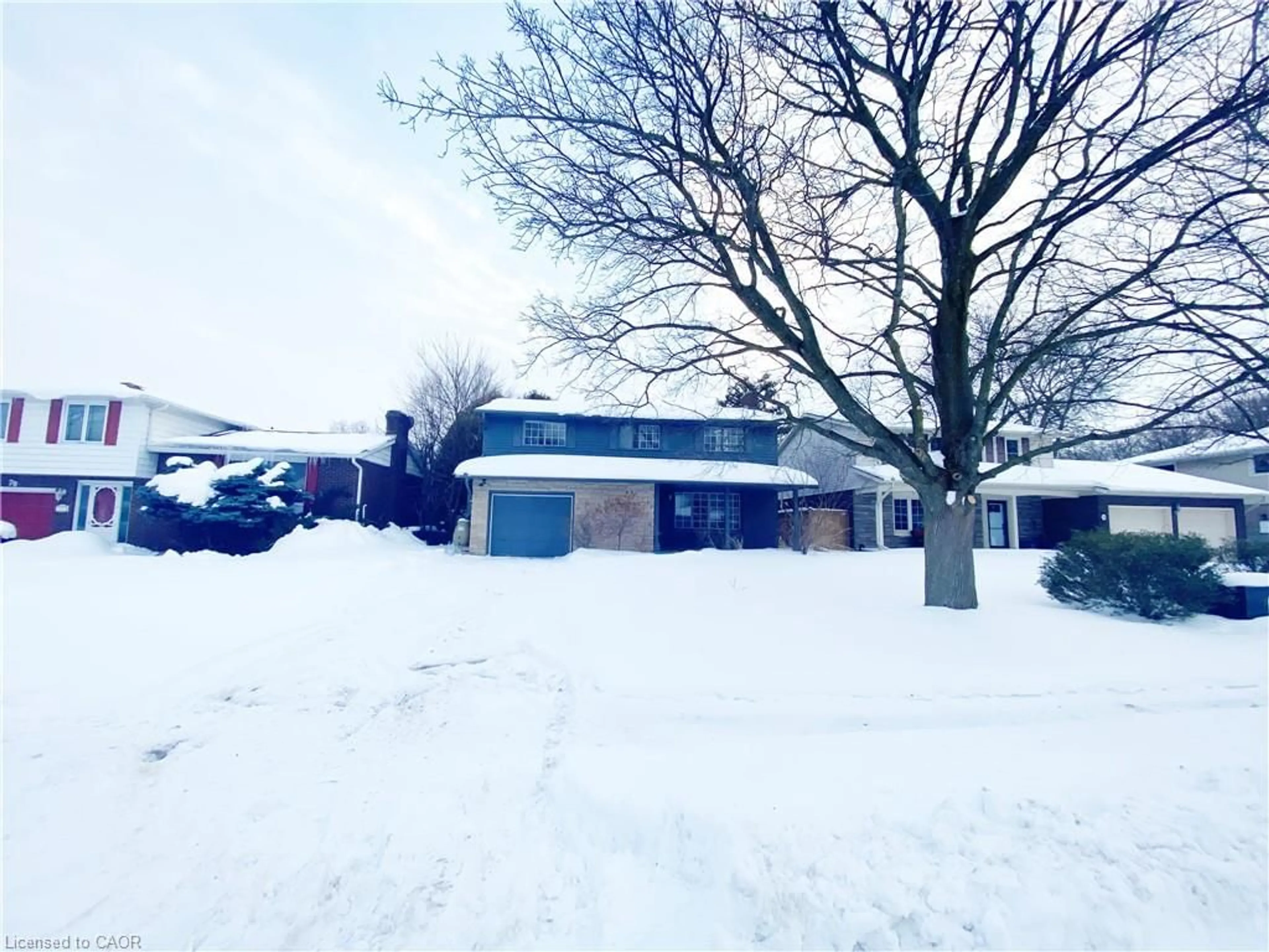 A pic from outside/outdoor area/front of a property/back of a property/a pic from drone, street for 64 Alderwood Cres, Cambridge Ontario N1S 3T1