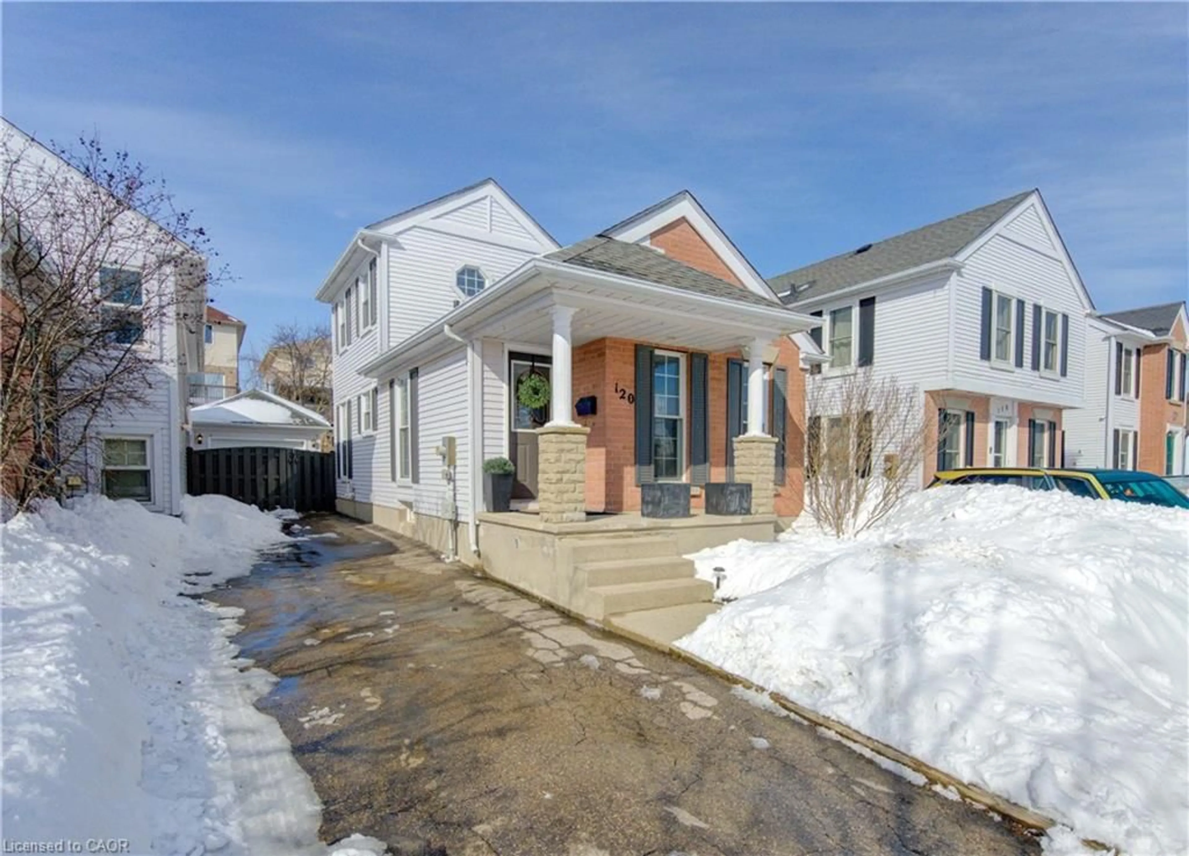 Home with brick exterior material, street for 120 Wake Robin Dr, Kitchener Ontario N2E 3L5