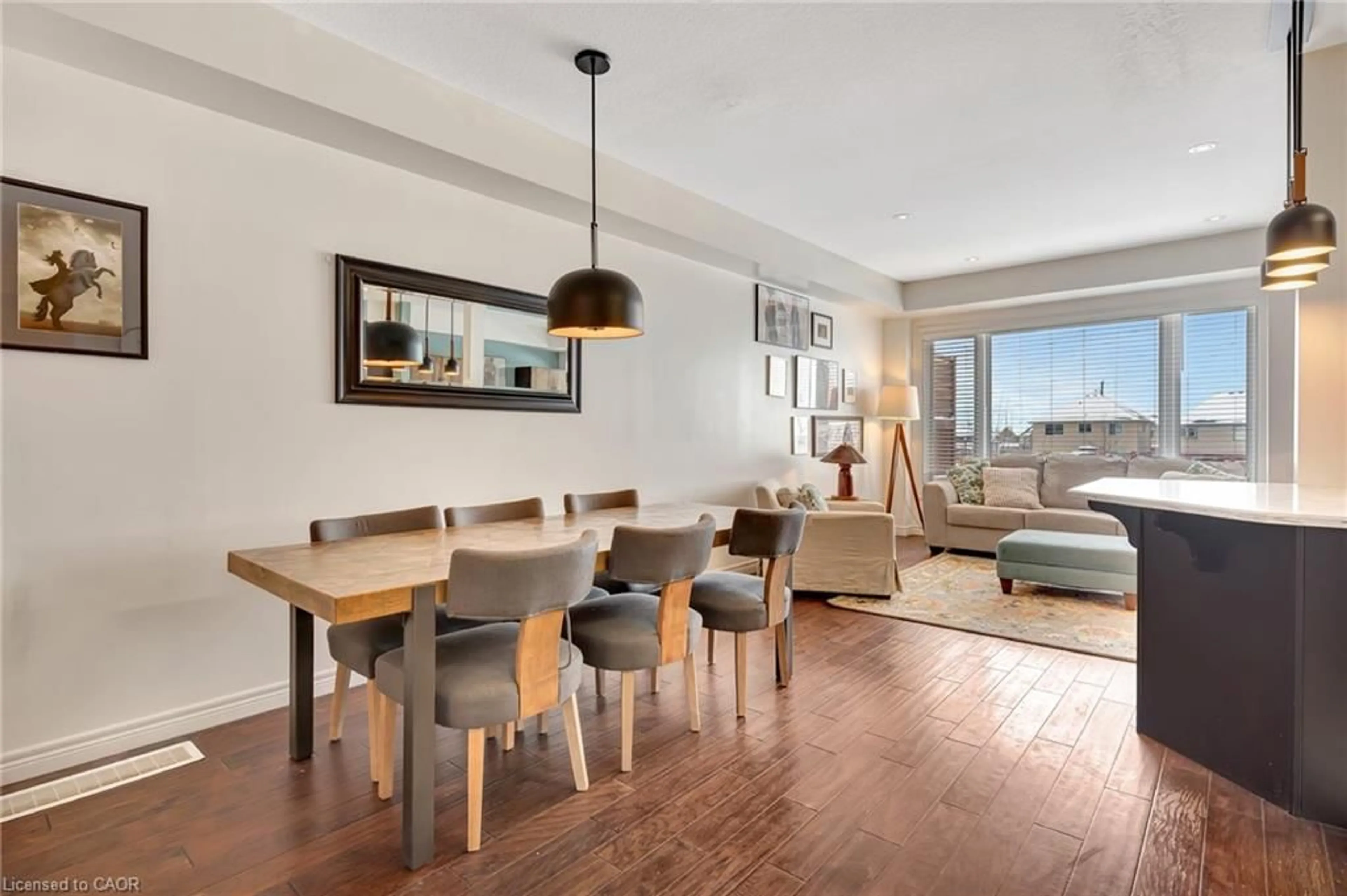 Dining room, wood/laminate floor for 50 Greenwater St, Kitchener Ontario N2R 0H2