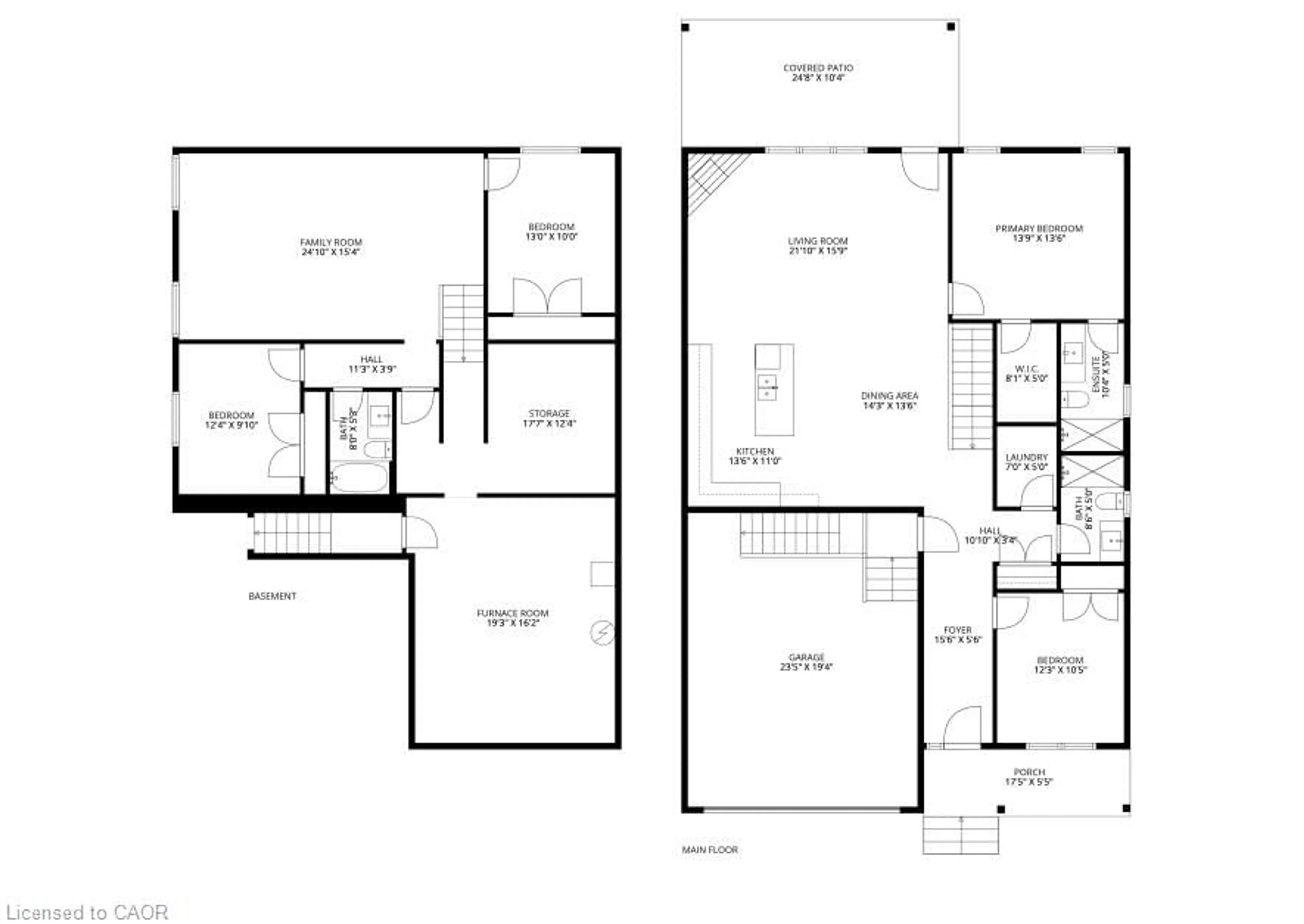 Floor plan for 108 St. Michael's St, Delhi Ontario N4B 0A3