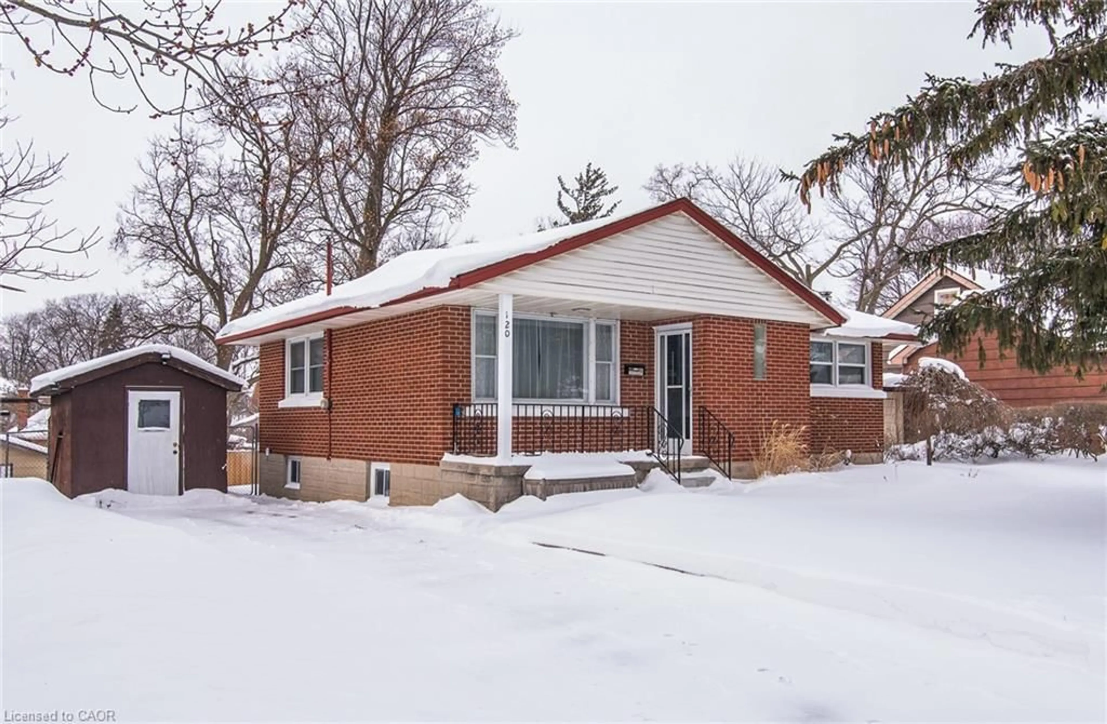 Home with brick exterior material, street for 120 Fourth Ave, Kitchener Ontario N2C 1N8