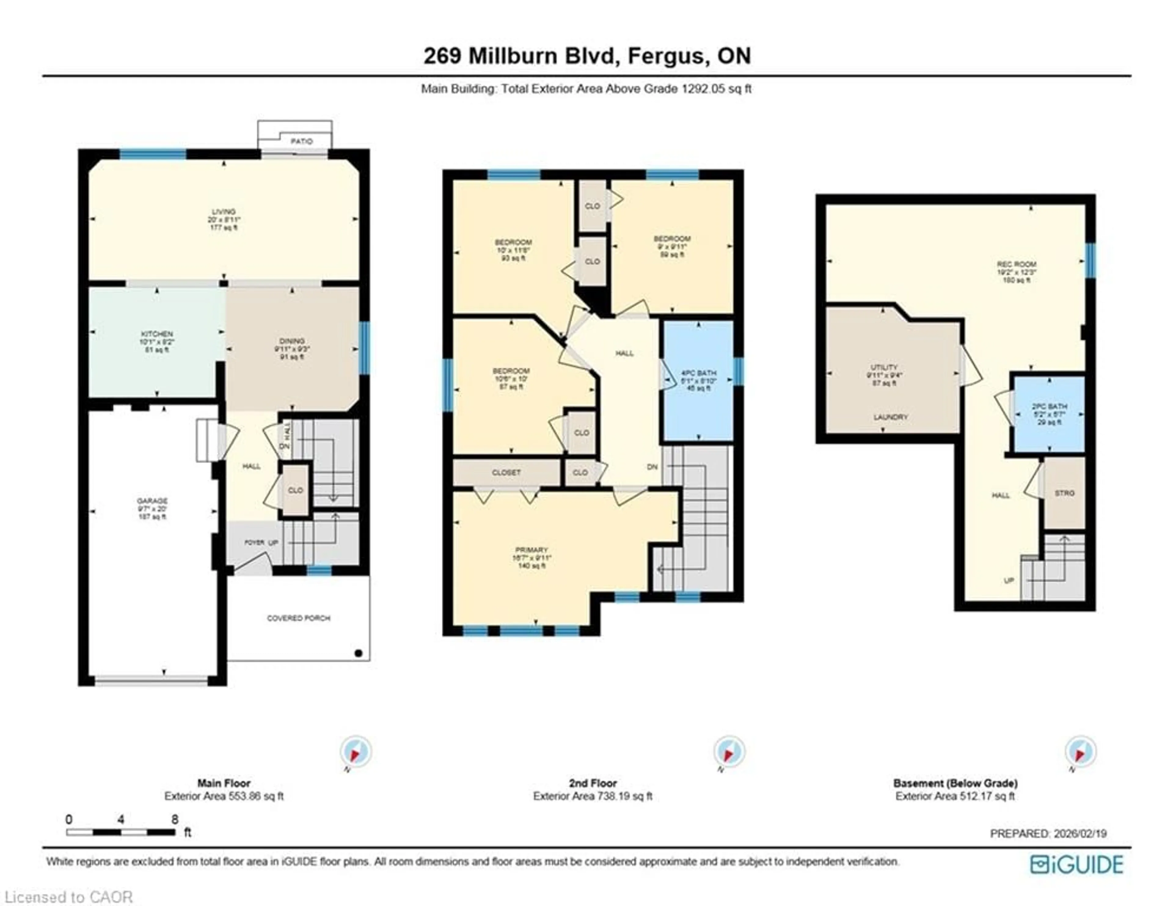 Floor plan for 269 Millburn Blvd, Fergus Ontario N1M 3S3