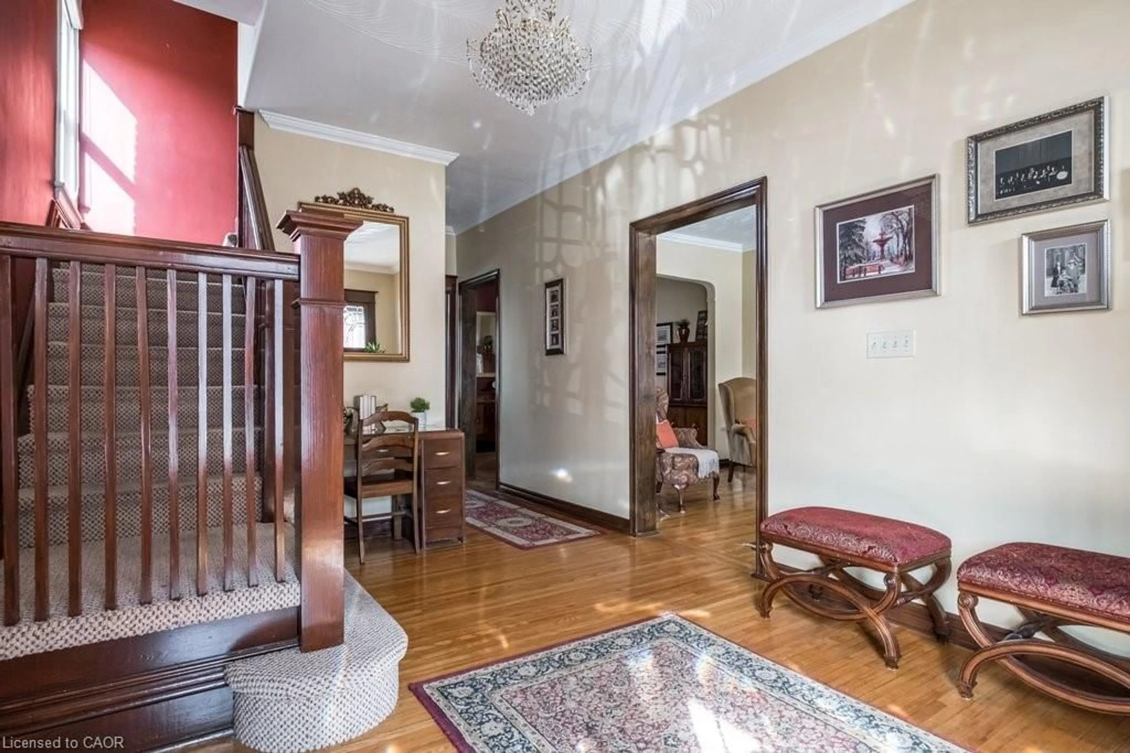 Indoor foyer for 167 Park St, Hamilton Ontario L8R 2N5