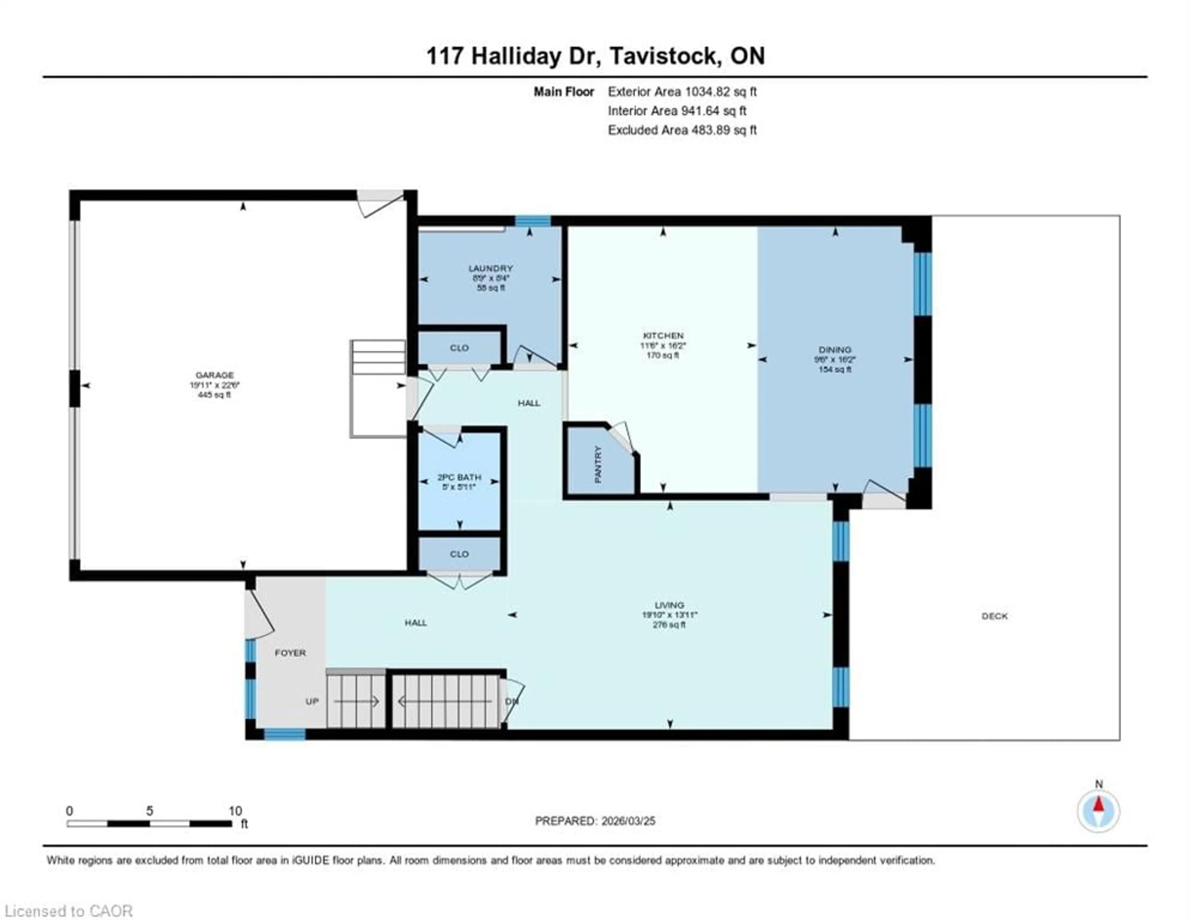 Floor plan for 117 Halliday Dr, Tavistock Ontario N0B 2R0