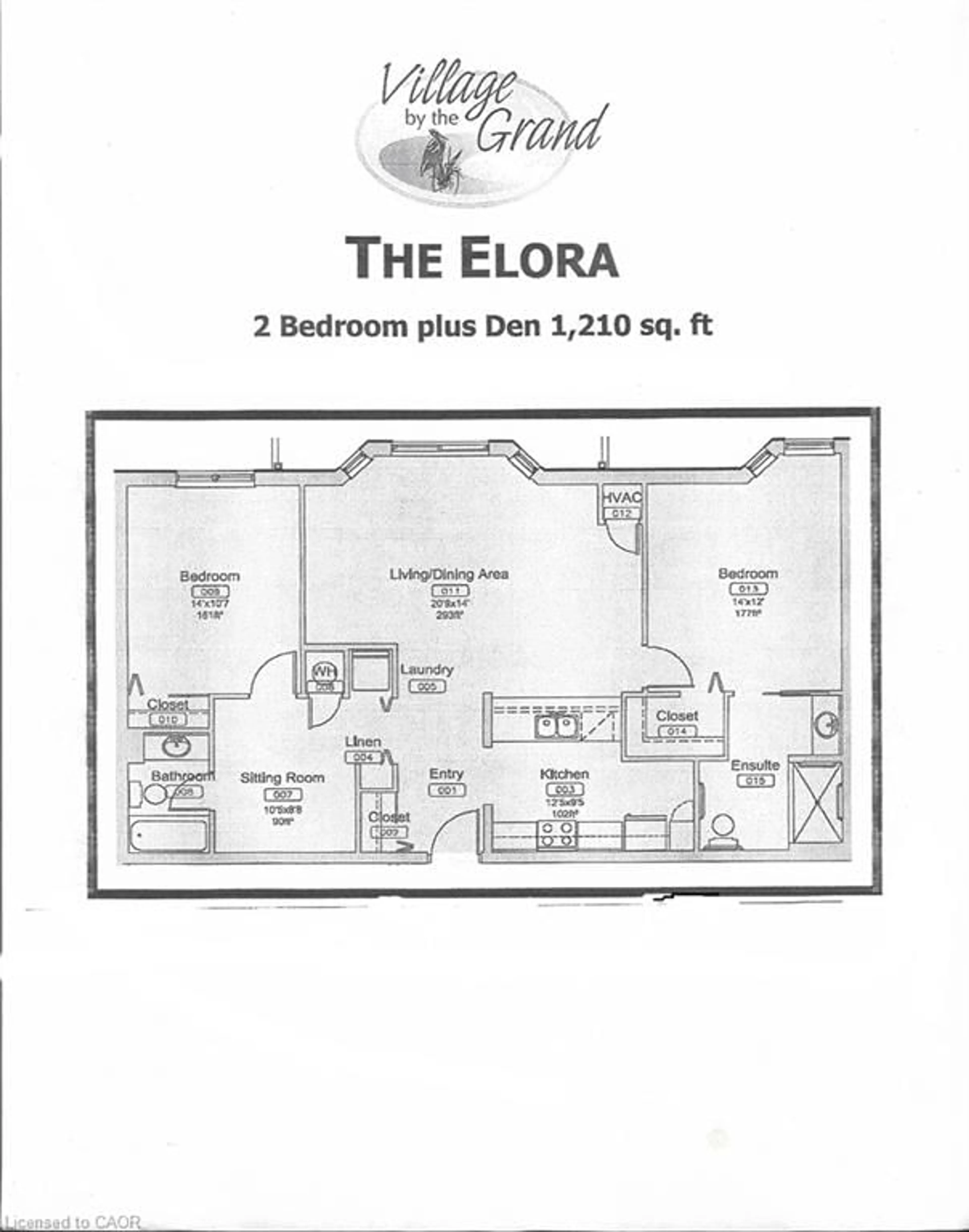 Floor plan for 317 Lock St #211, Dunnville Ontario N1A 0A1
