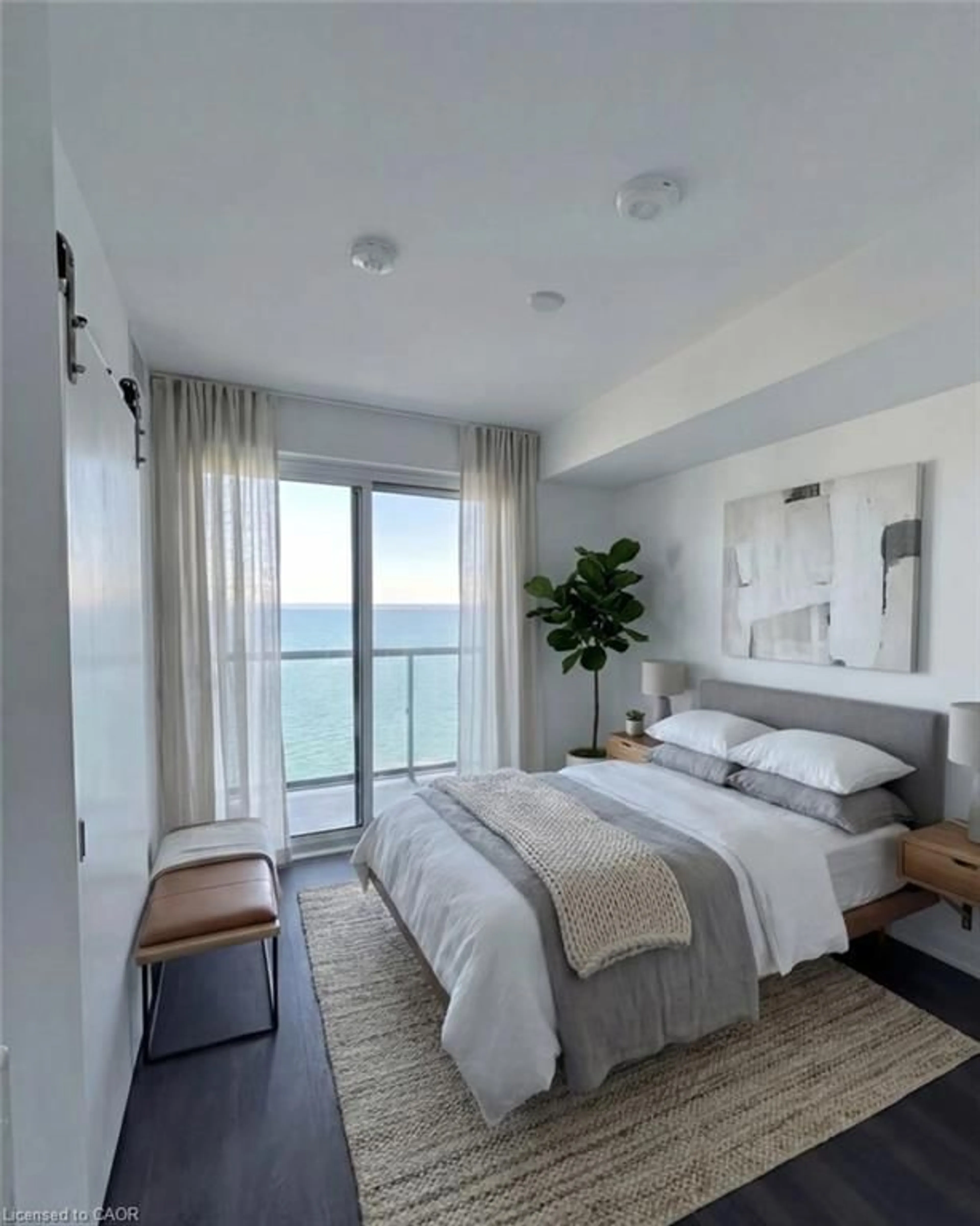 Bedroom with bed, unknown for 370 Martha St #1403, Burlington Ontario L7R 0G9